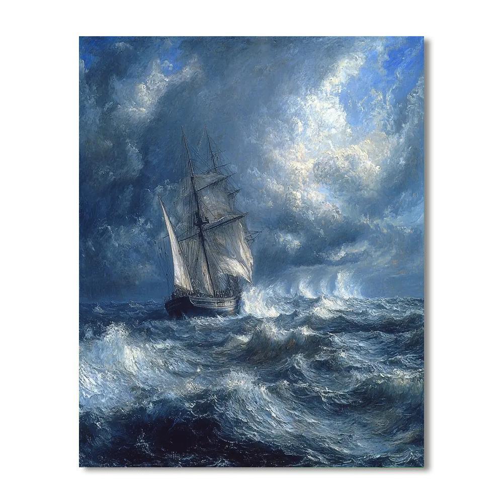 J.M.W. Turner Inspired Sea Voyage Odyssey  Painting By Numbers Kit