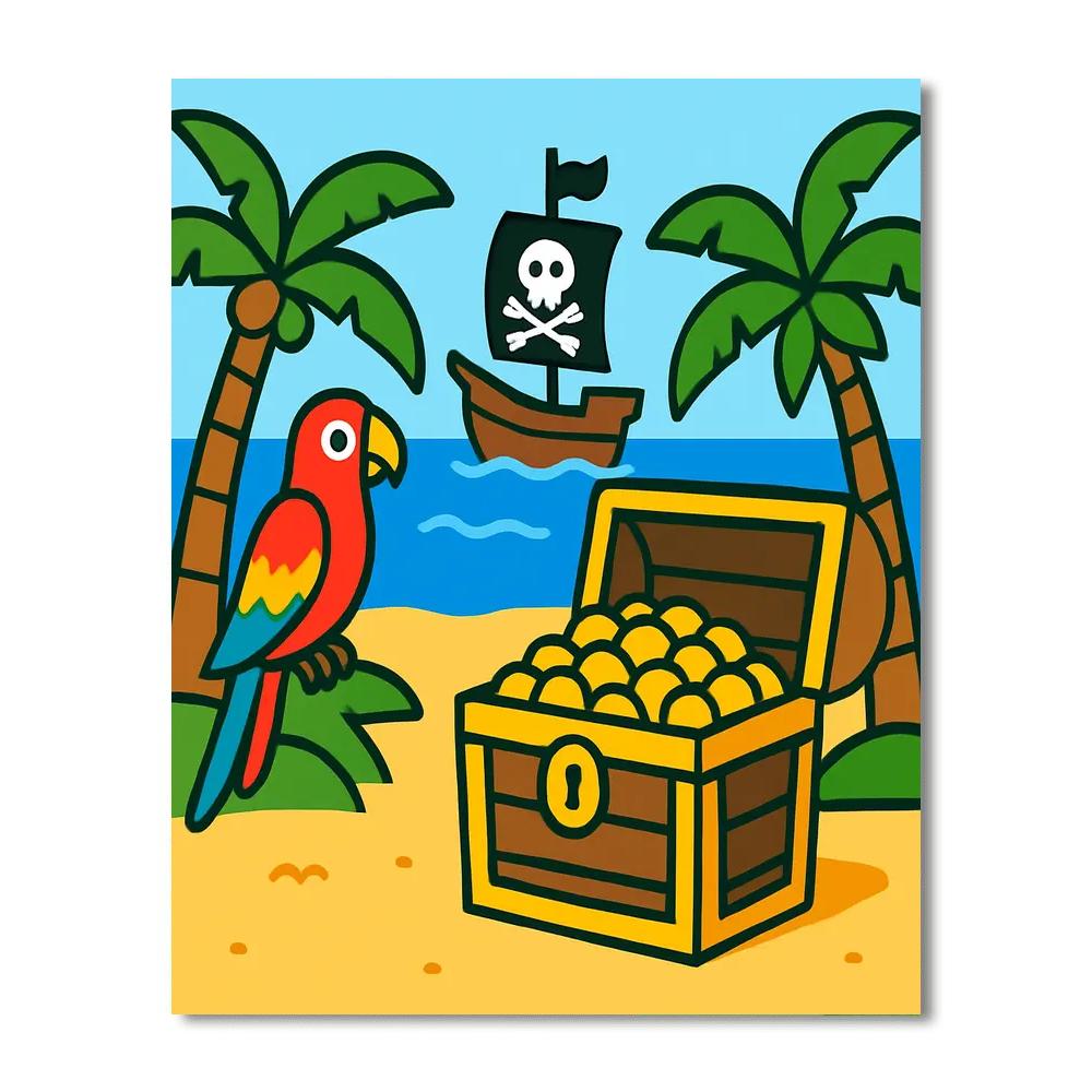 Hidden Treasures Cove Numbered Painting Kits