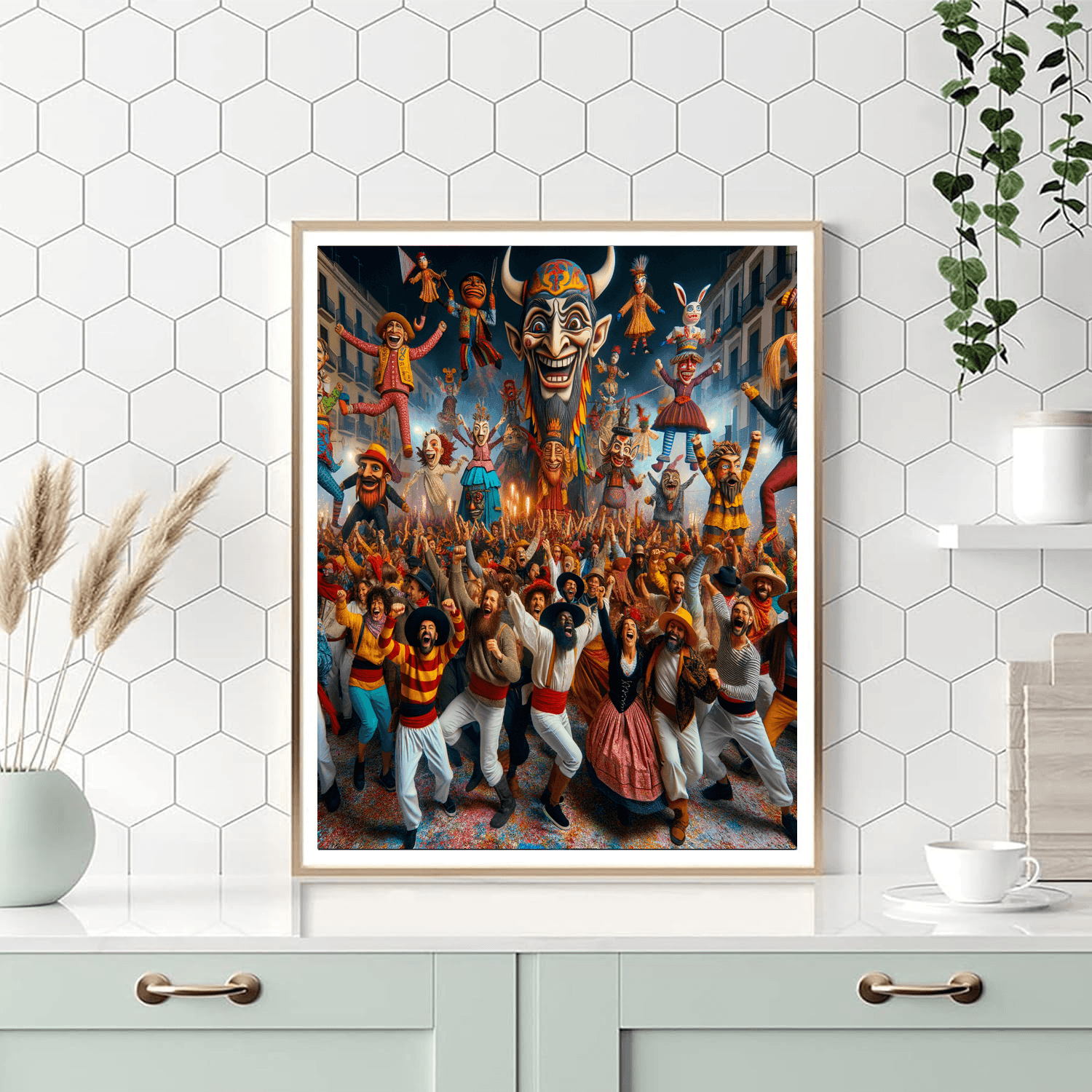 La Patum De Berga Painting By Numbers Kit