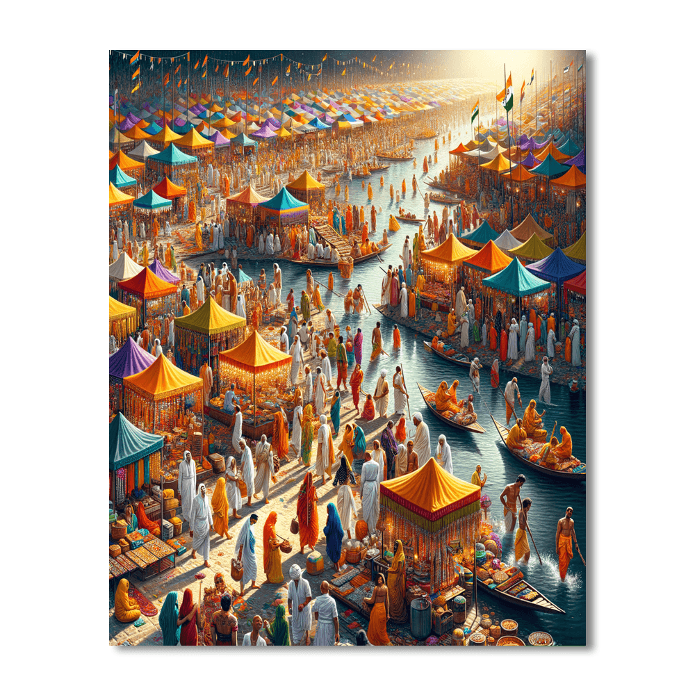 Kumbh Mela Painting Number Kit