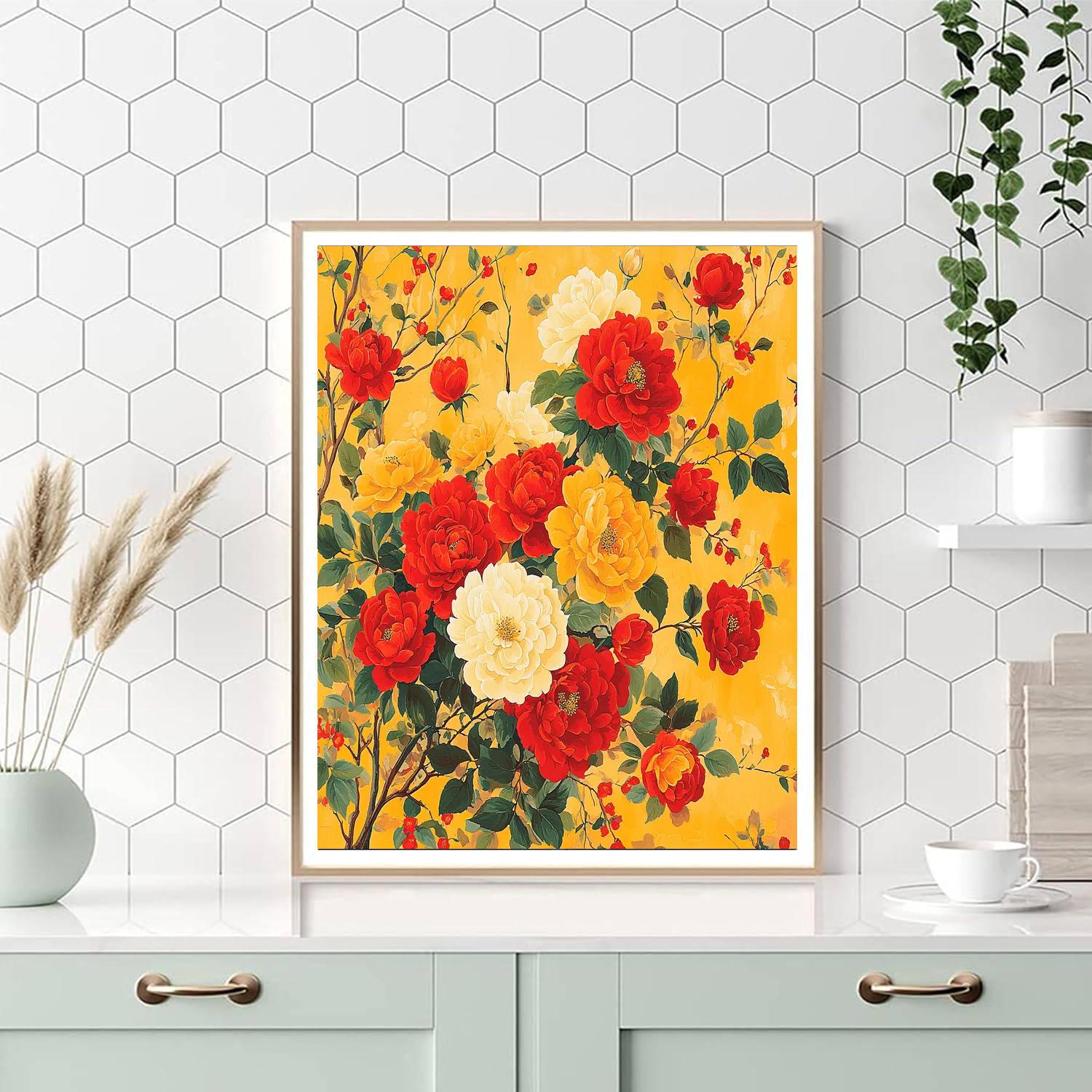 Frida Kahlo Inspired Flourish Of Dreams  Paint By Numbers Art