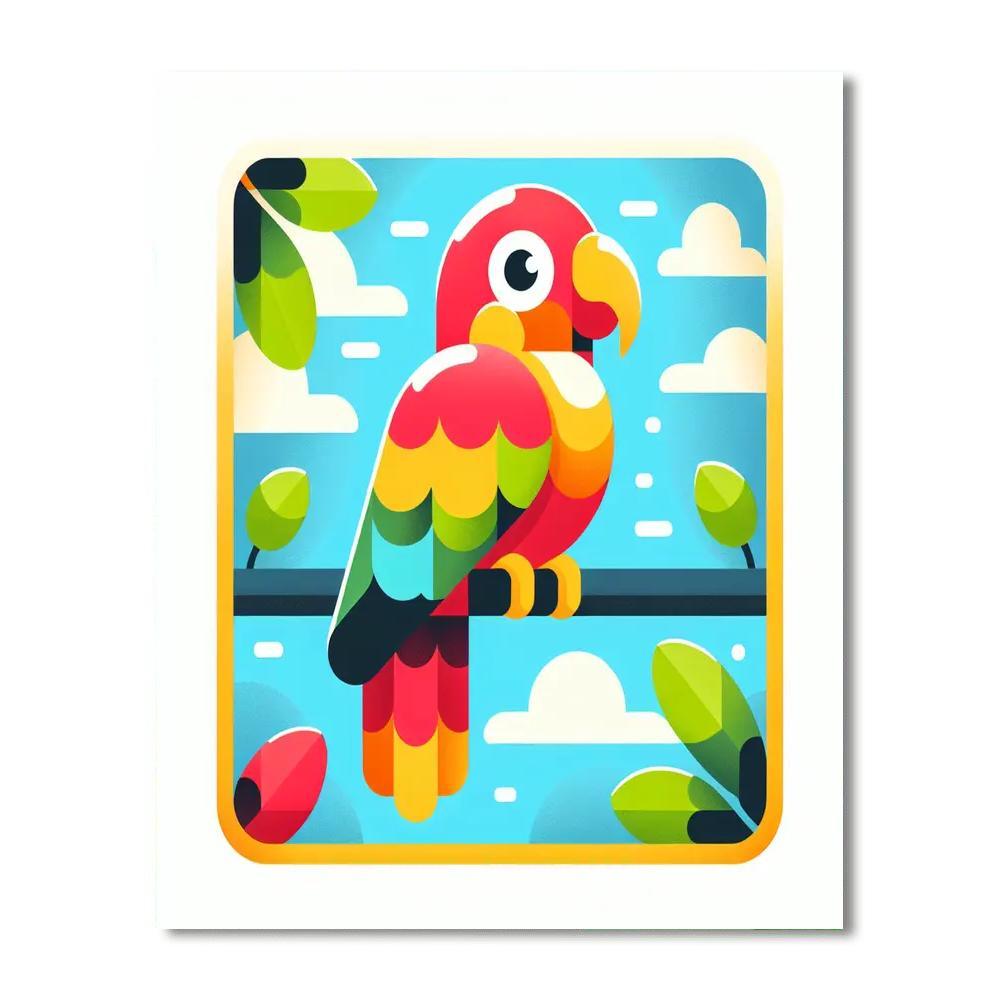 Vibrant Parrot Paint By Numbers Kits