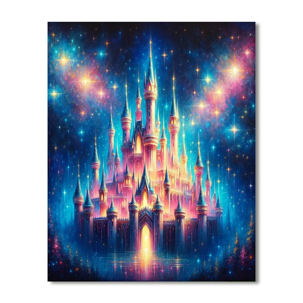 Glowing Fairytale Castle Paint By Color