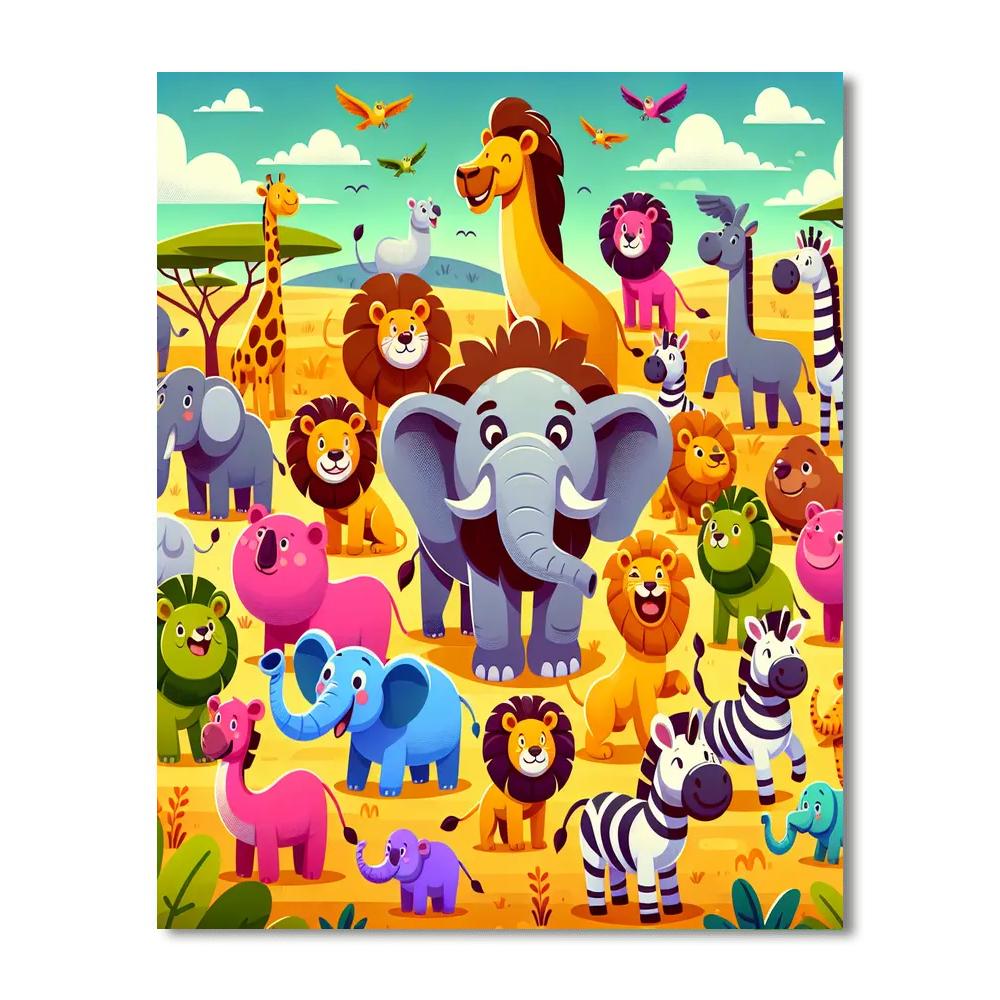 Explorers Of The Animal Kingdom Numbered Painting Kits