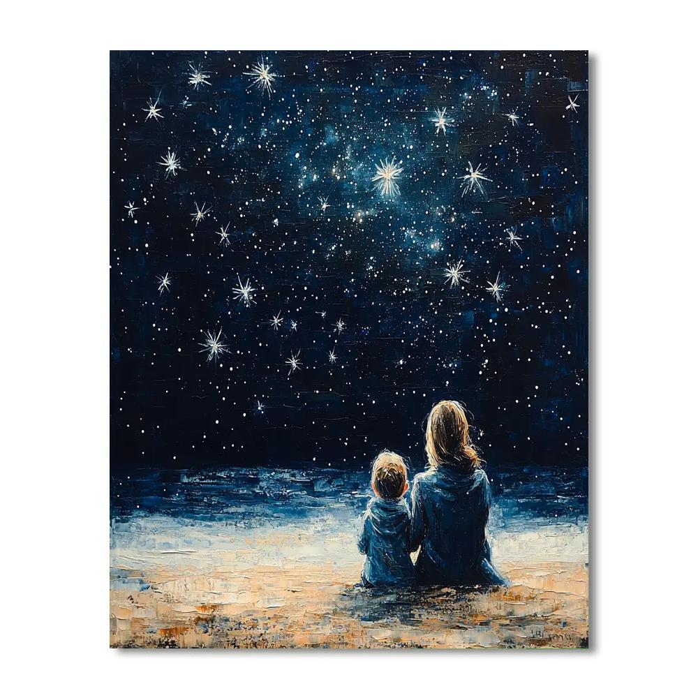 A Cuddle Under The Stars Paint By Number