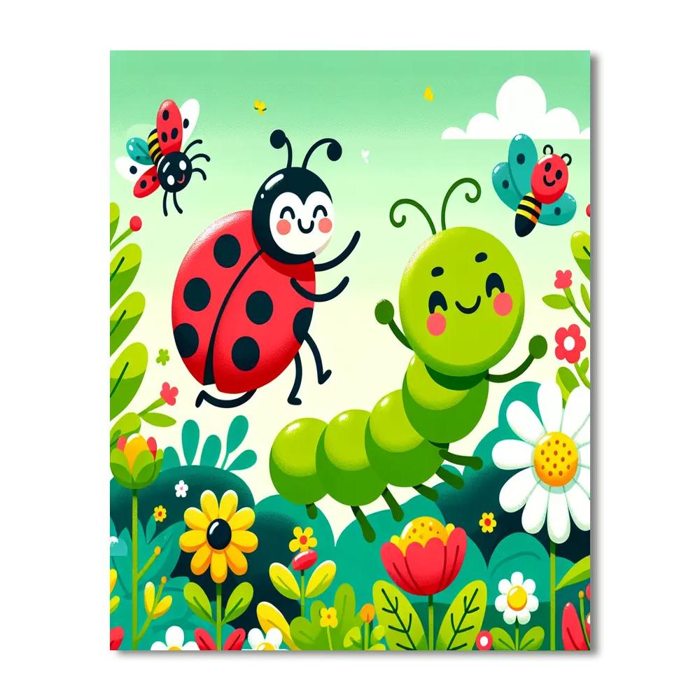 Creepy-crawly Garden Paint By Numbers