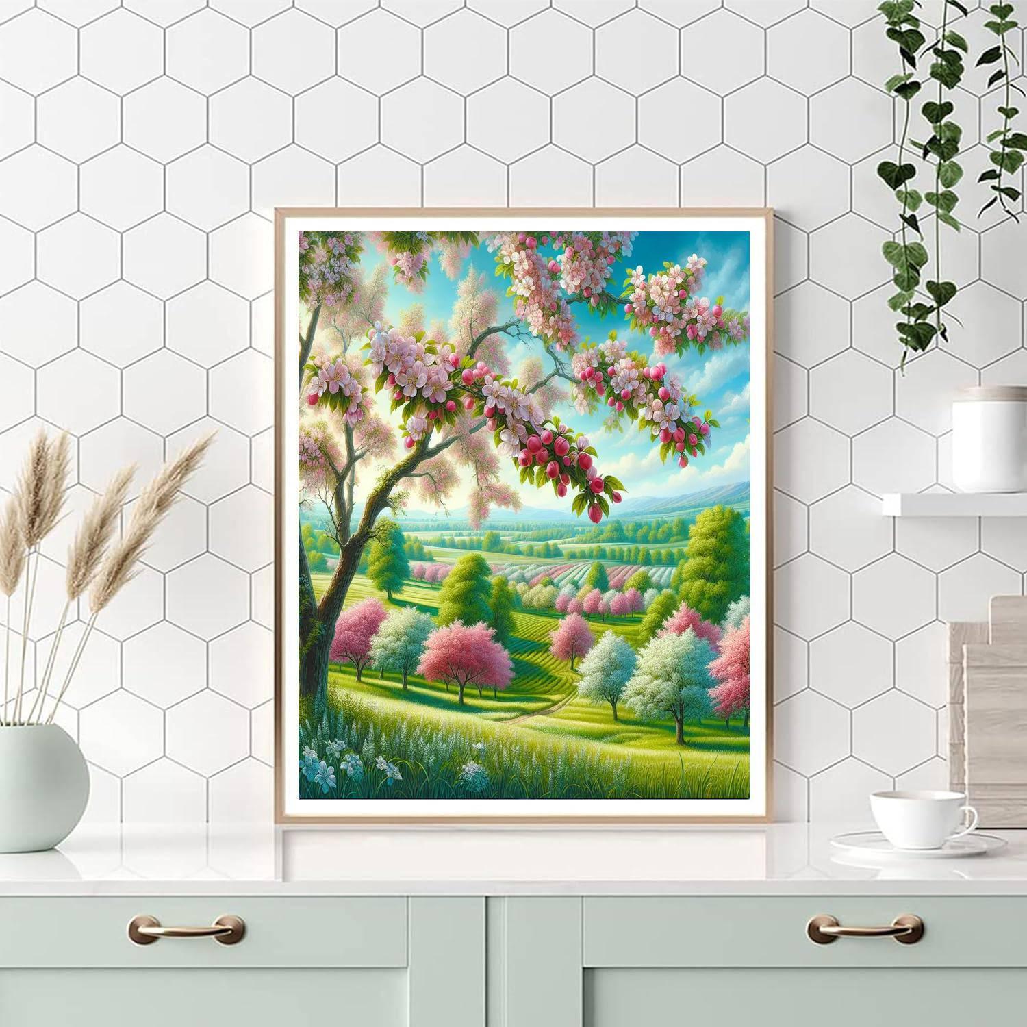 Blossoming Orchard Dream Paint By Number