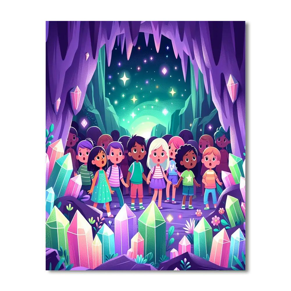 Adventure At Crystal Caves Paint By Number