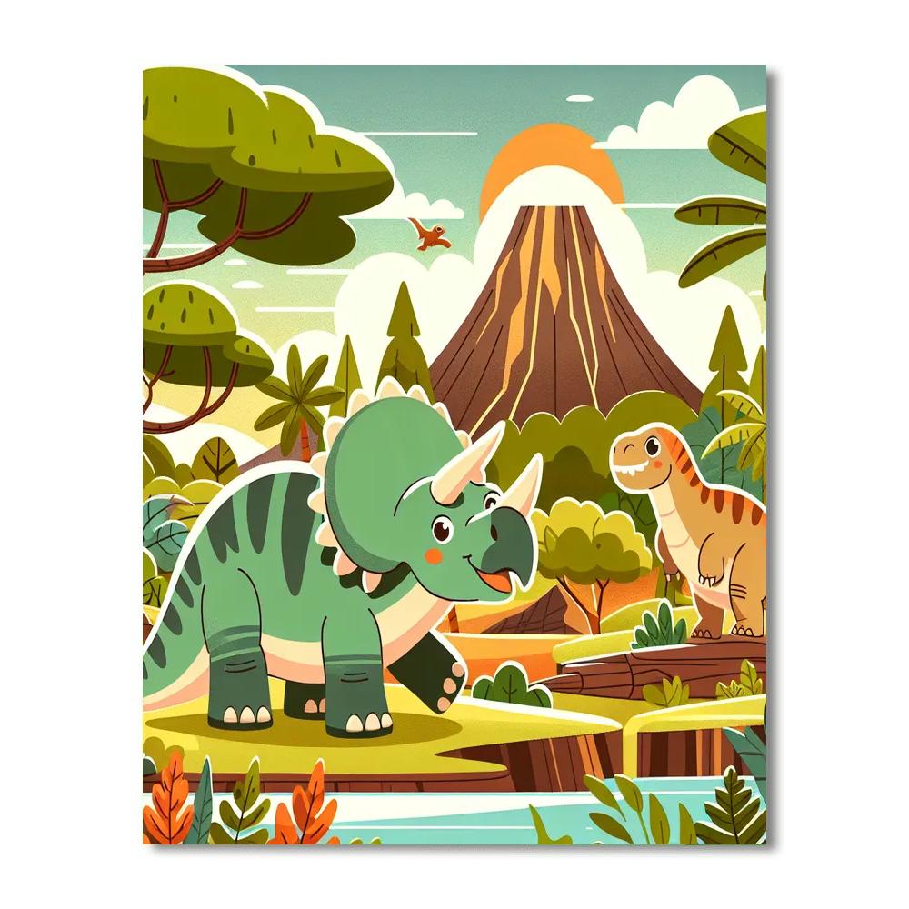 Ancient Jungle Expedition DIY Paint By Numbers