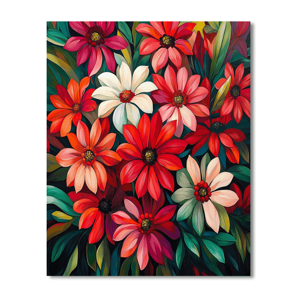 Georgia O'Keeffe Inspired Summer Blossoms  Painting By Numbers Kit