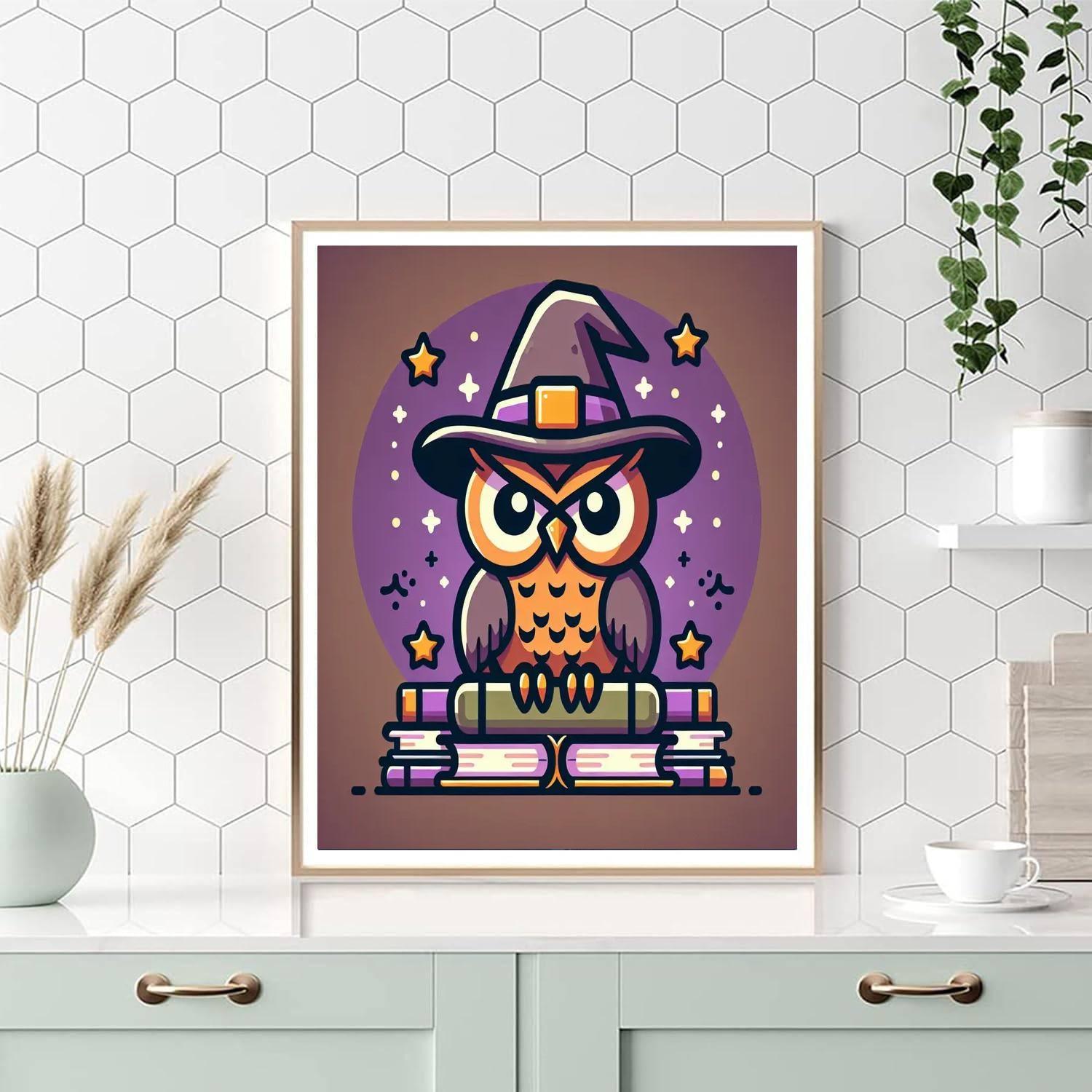 Wise Wizarding Owl Paint By Color