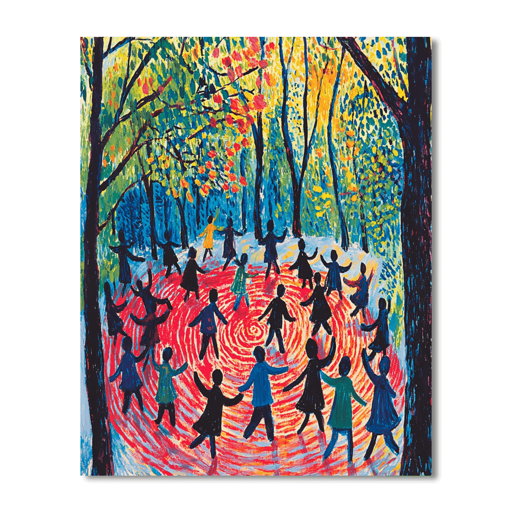Henri Matisse Inspired Matisse's Joyous Dance  Painting By Numbers Kit