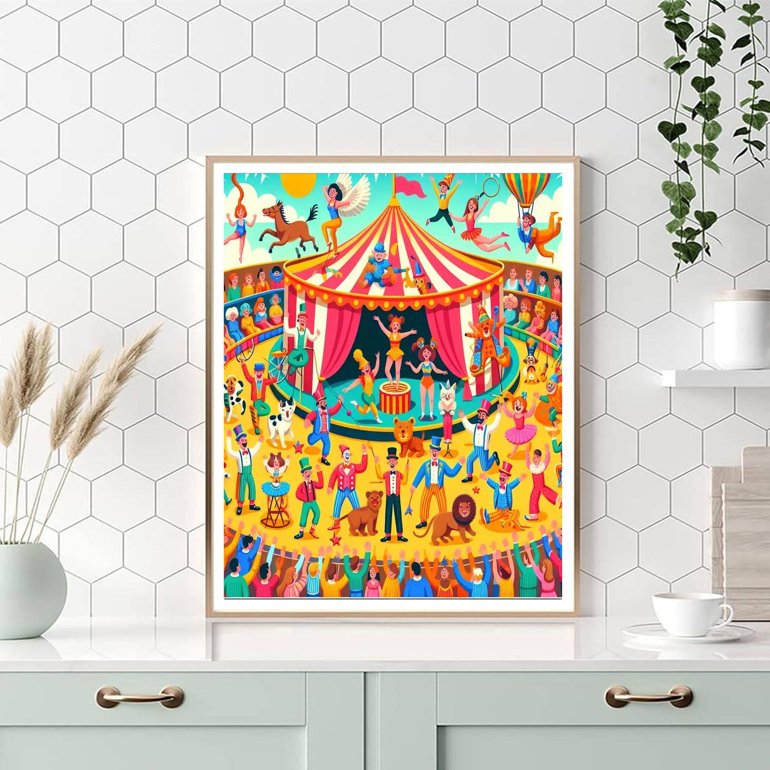 Creative Circus Spectacle Numbered Painting Kits