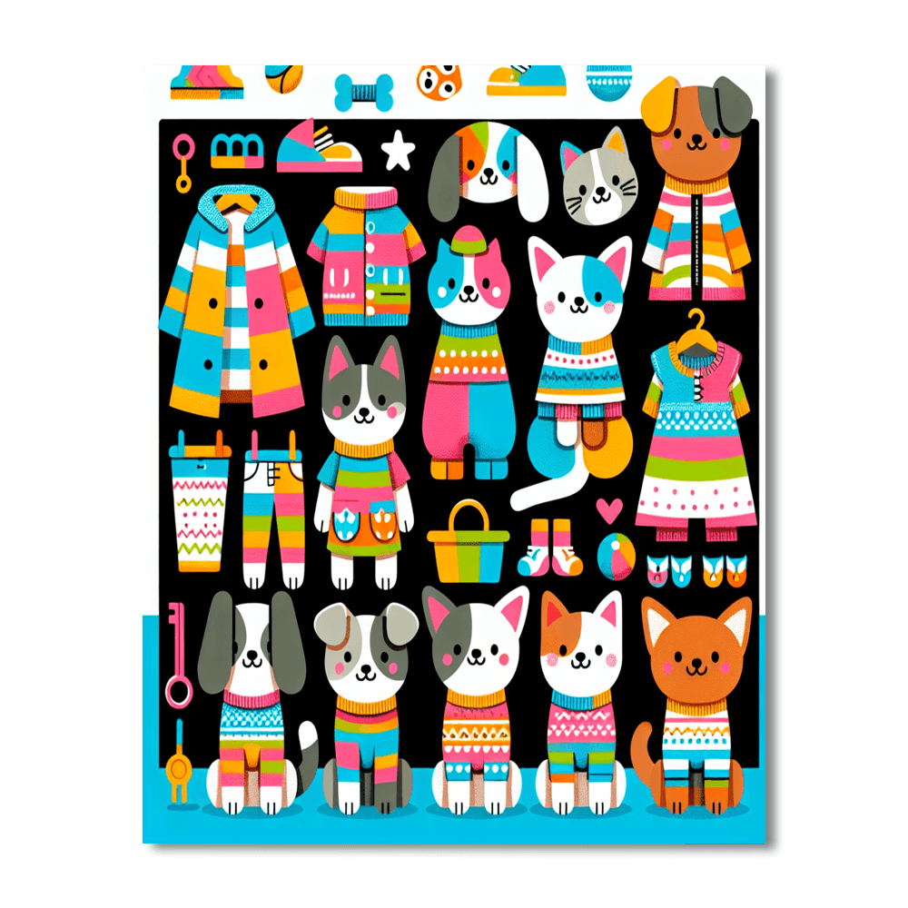 Fashion Forward Pets DIY Paint By Numbers