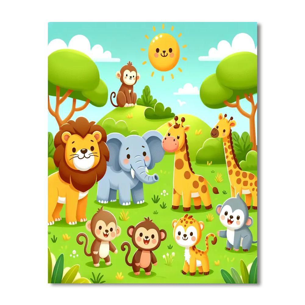 Wonders Of The Wild Safari Paint By Numbers Art