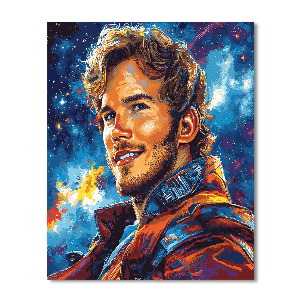 Chris Pratt: An Adventurous Journey From Parks To The Stars Painting Number Kit