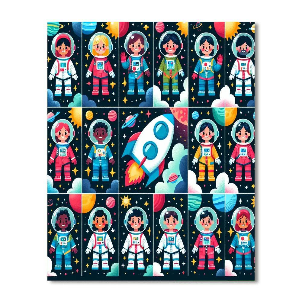 Space Expedition Paint By Number