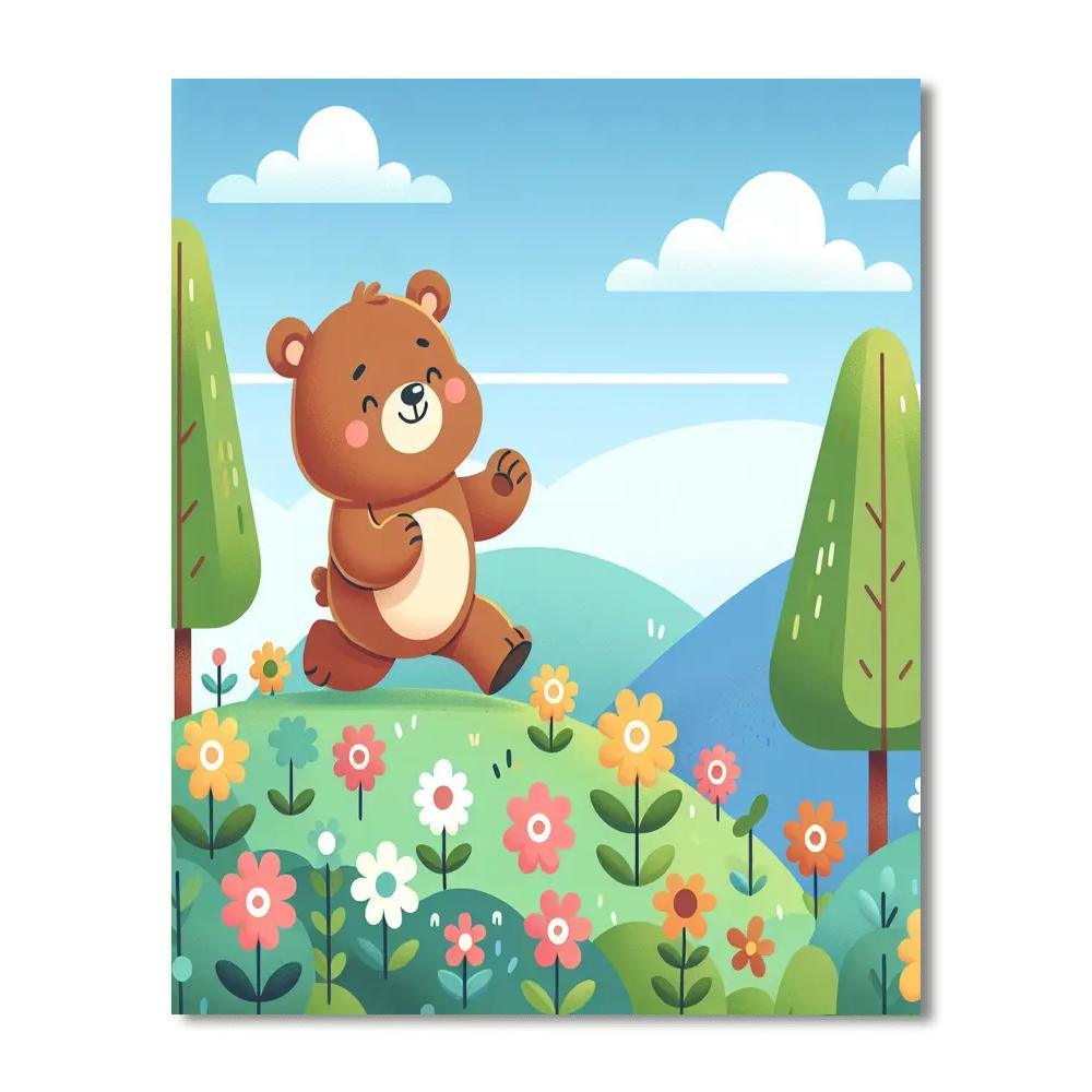 Adventure-loving Bear DIY Paint By Numbers