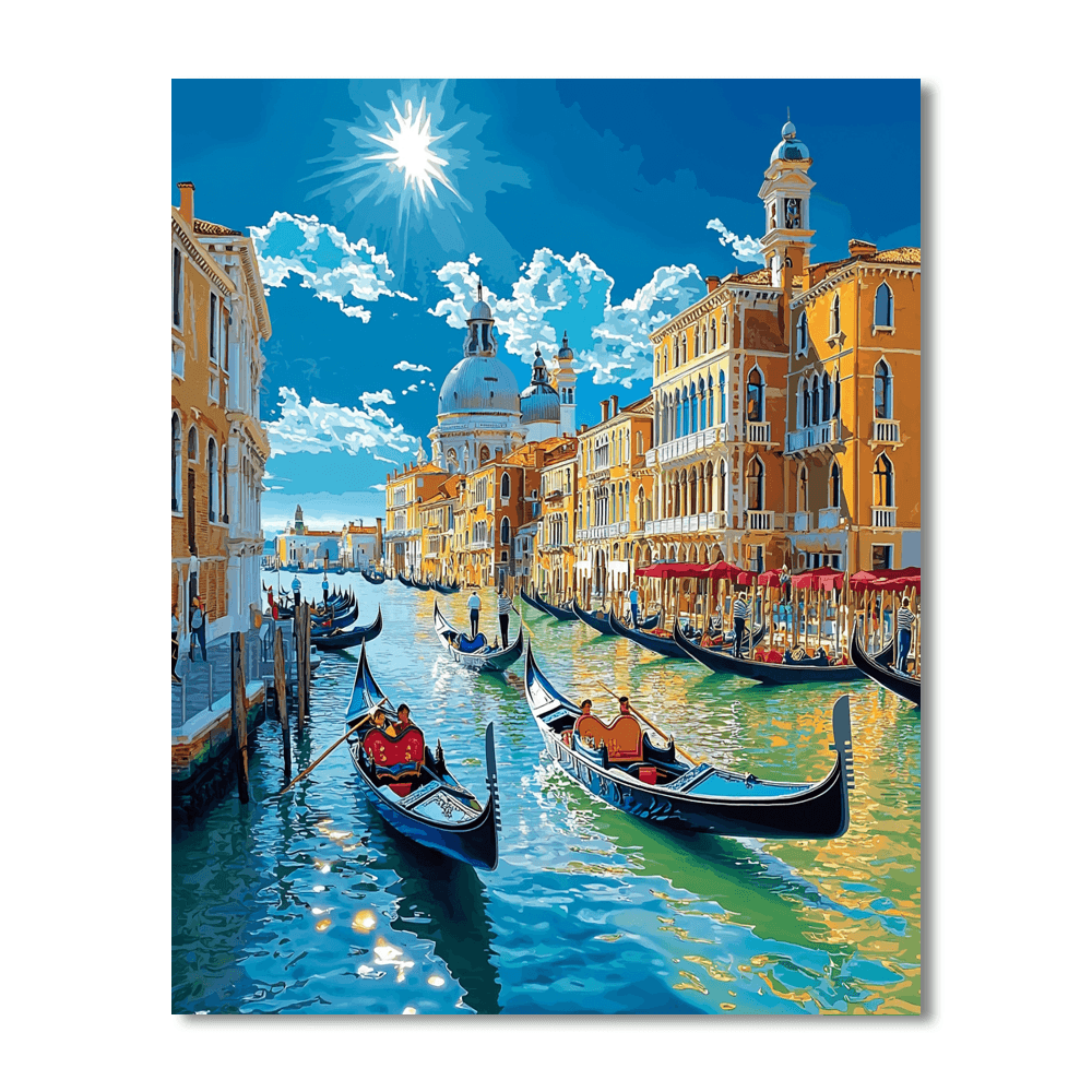 Venice's Grand Canal DIY Paint By Numbers