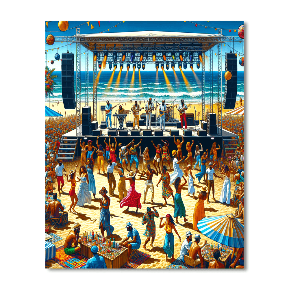Benicassim Festival Painting By Numbers Kit