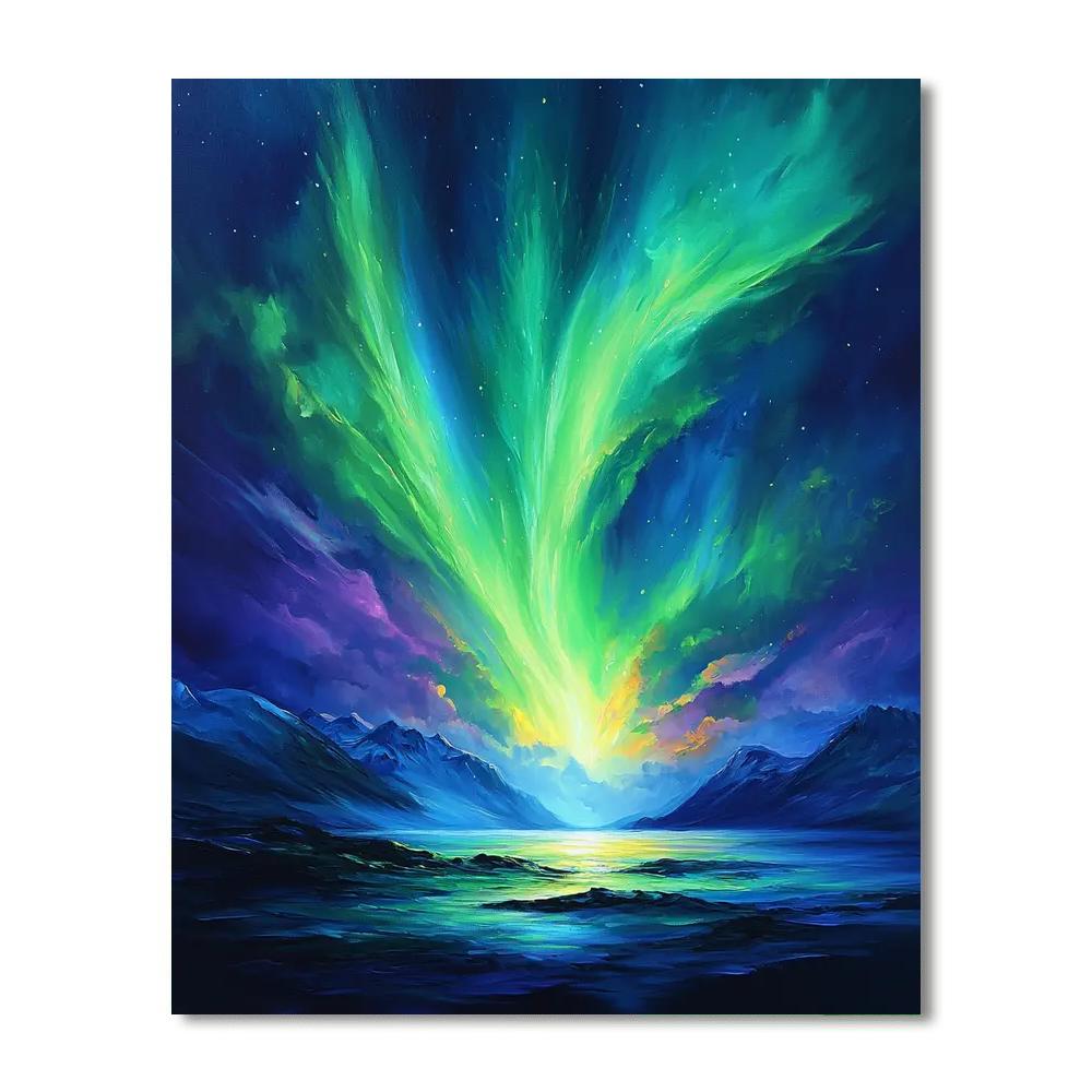 John Martin Inspired Auroral Skies  Paint By Number