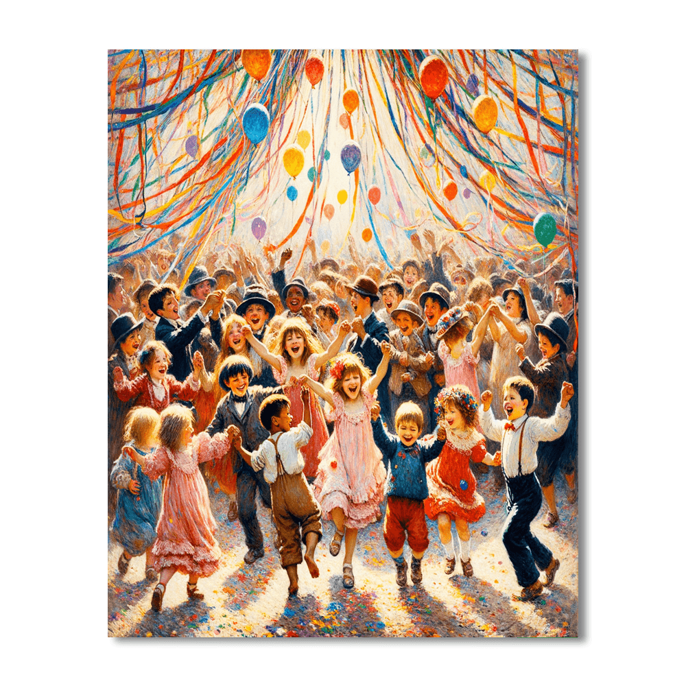 Joyful Festival Celebration Paint By Color