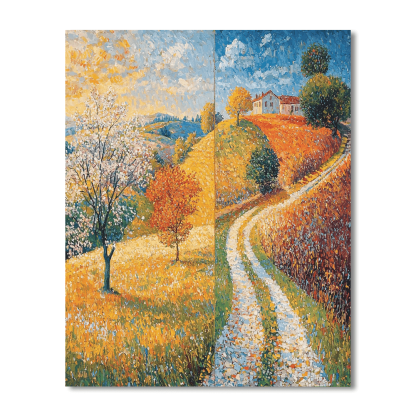 Pierre Bonnard Inspired Seasons Of Change Paint By Numbers Kits
