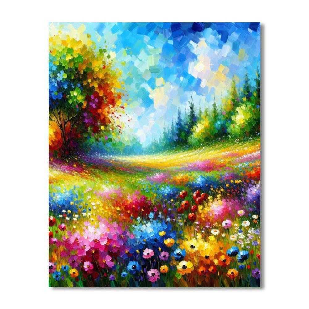 Springtime Meadow Symphony Numbered Painting Kits