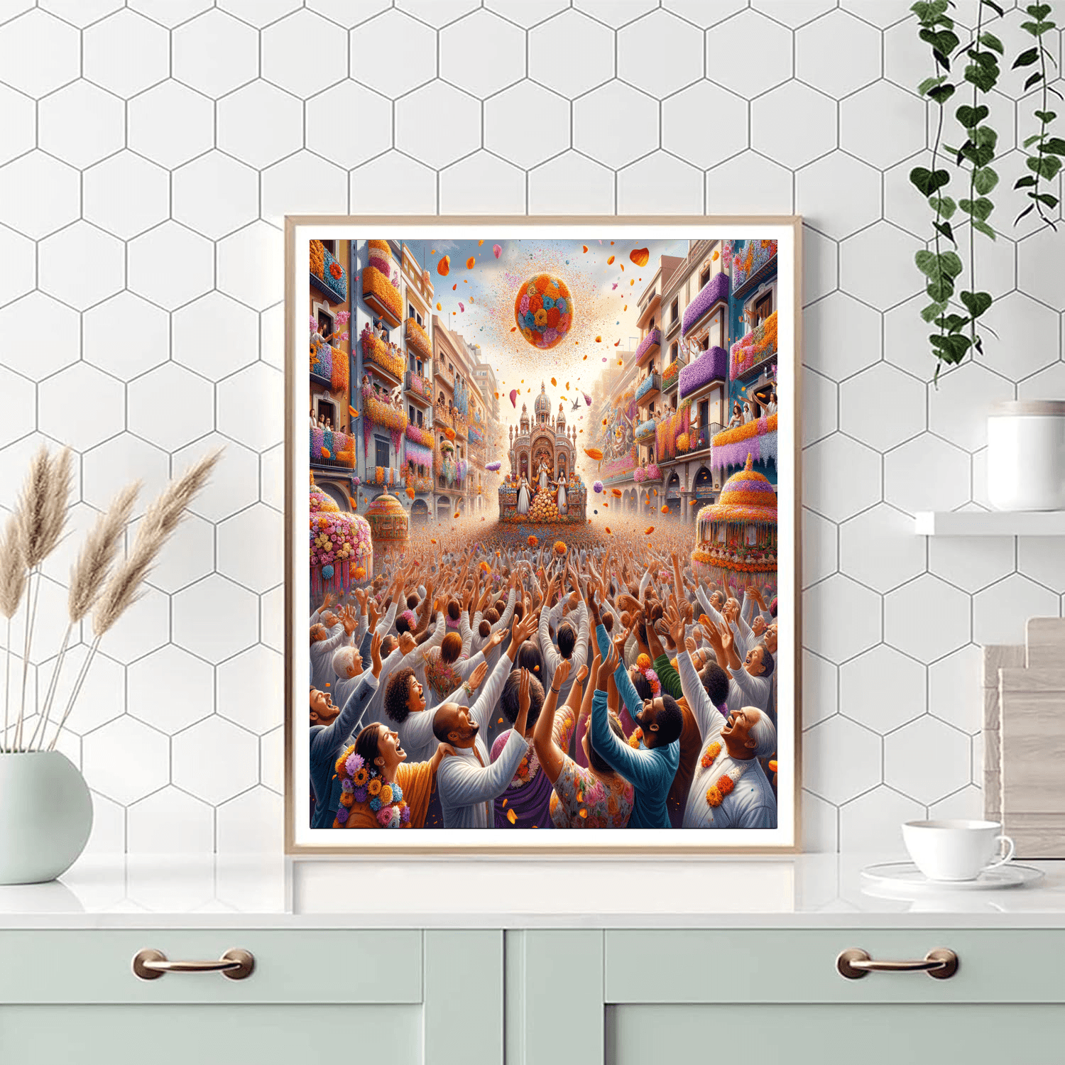 Battle Of The Flowers - Spain Paint By Number