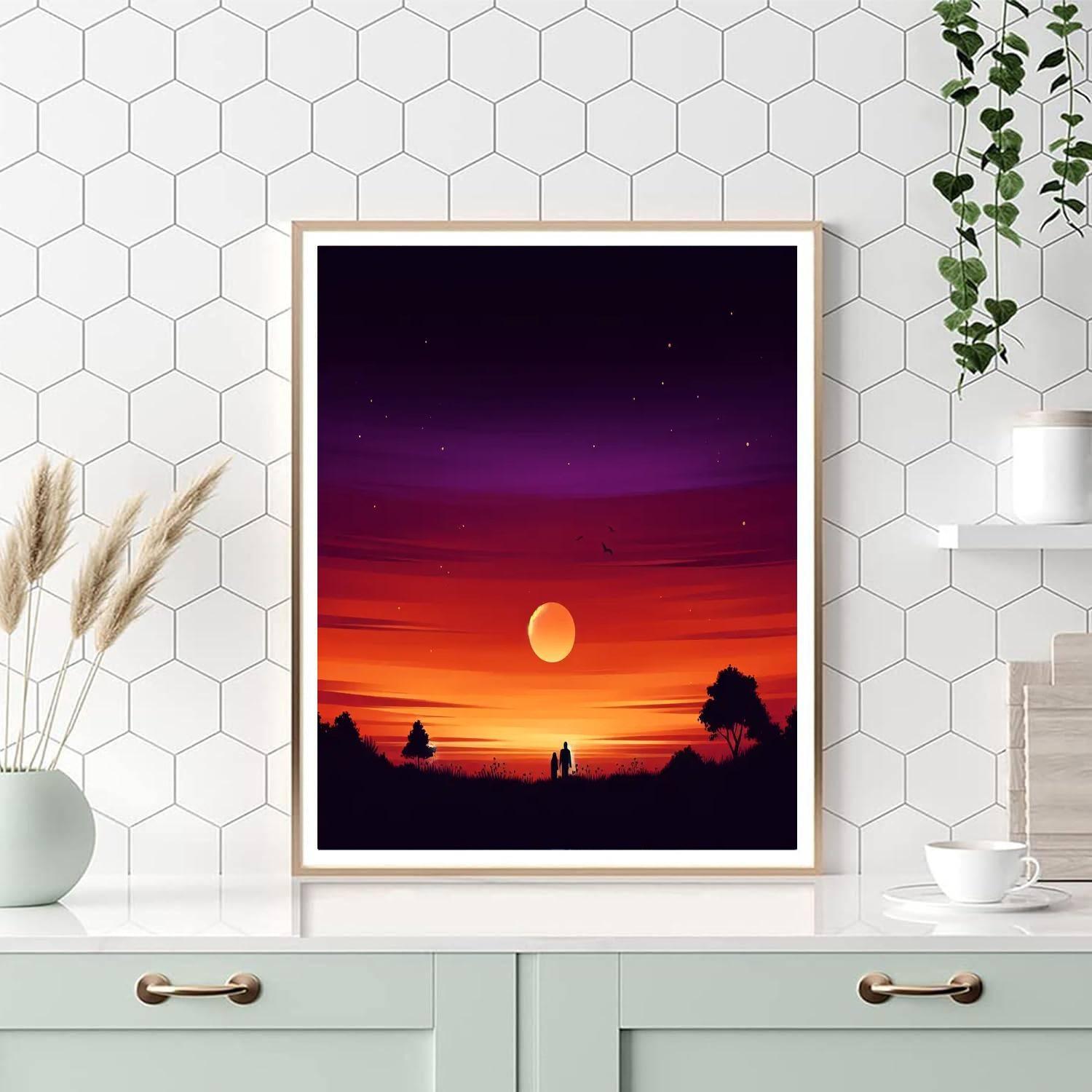 Silhouette Serenade At Dusk Paint By Numbers