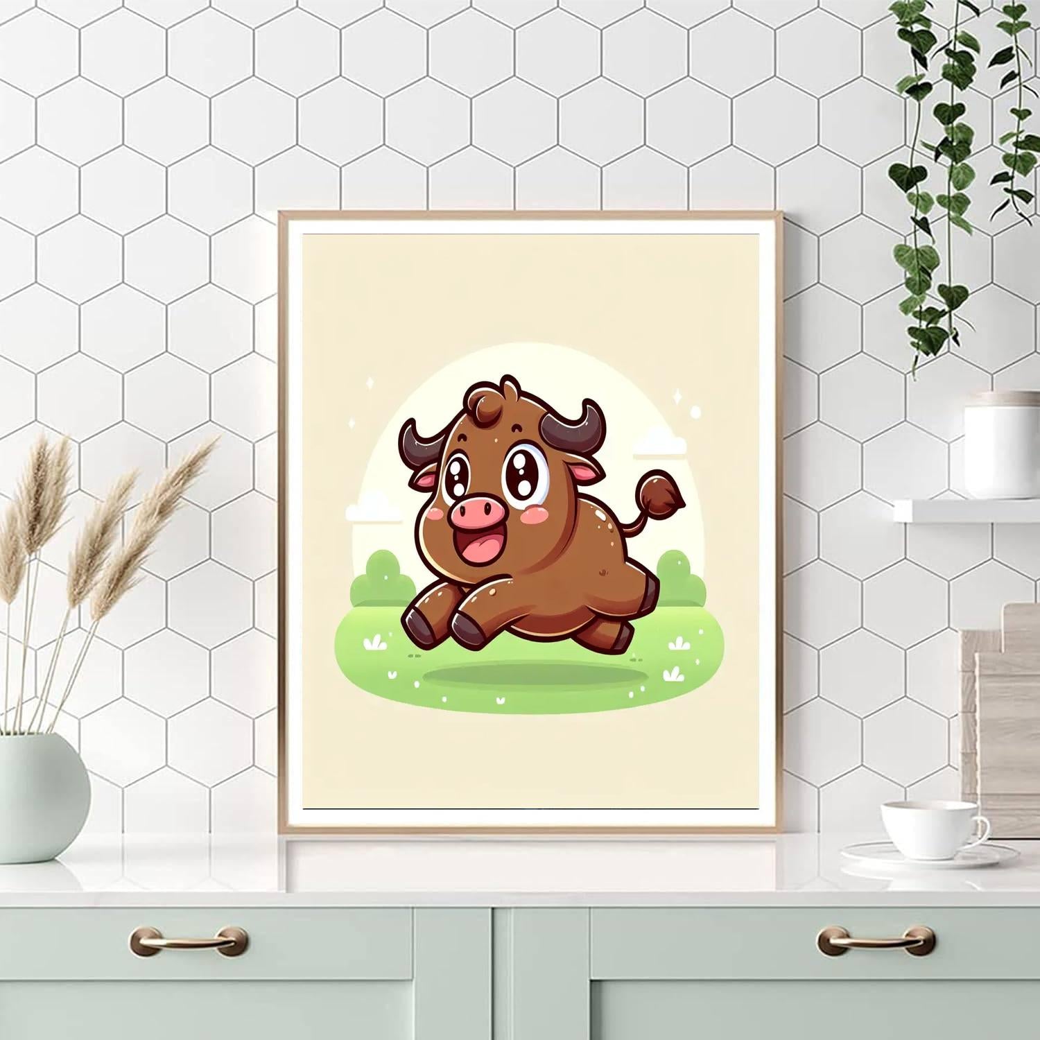 Bouncy Buffalo DIY Paint By Numbers