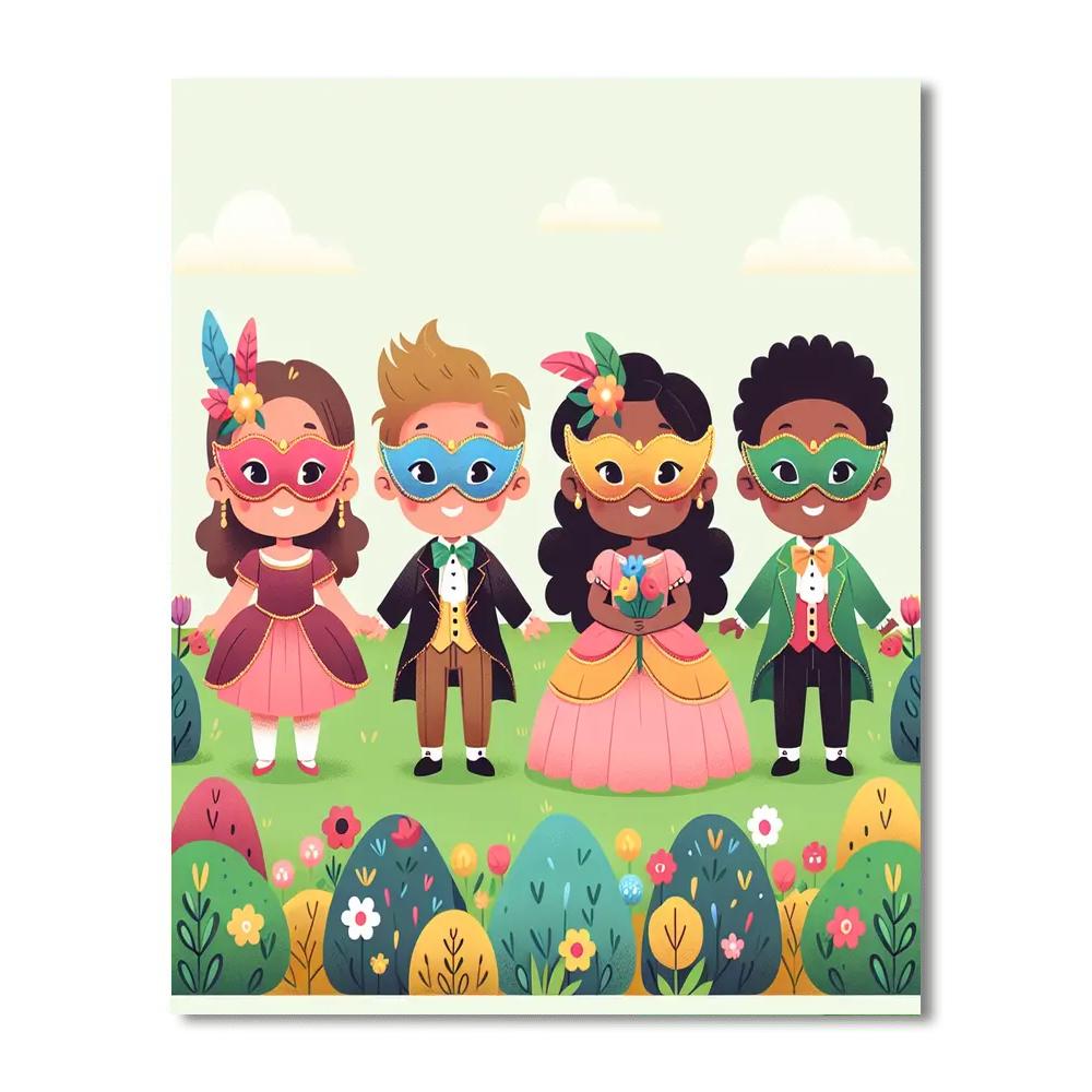 Royal Garden Masquerade Paint By Numbers