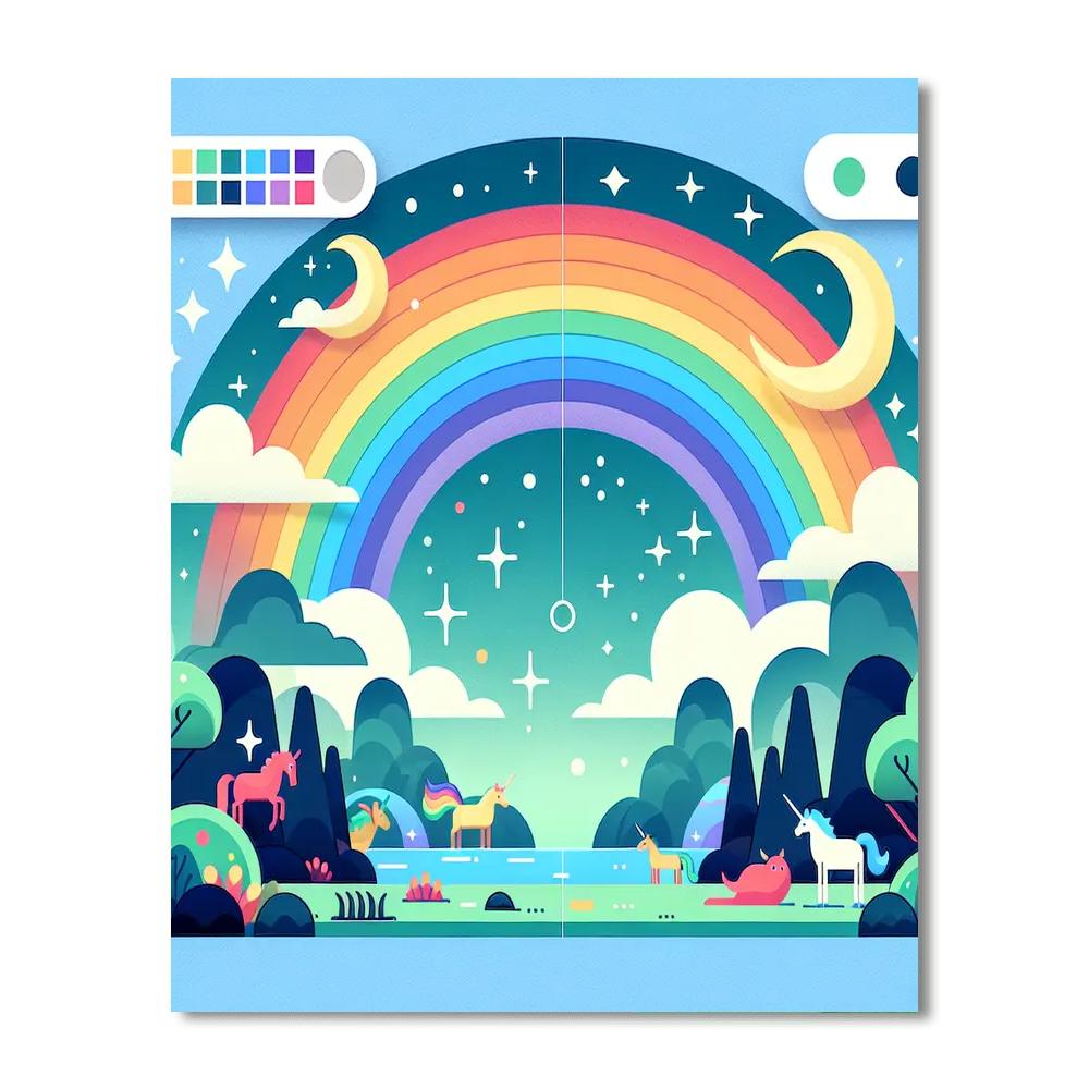 Rainbow Fantasy Voyage Paint By Number