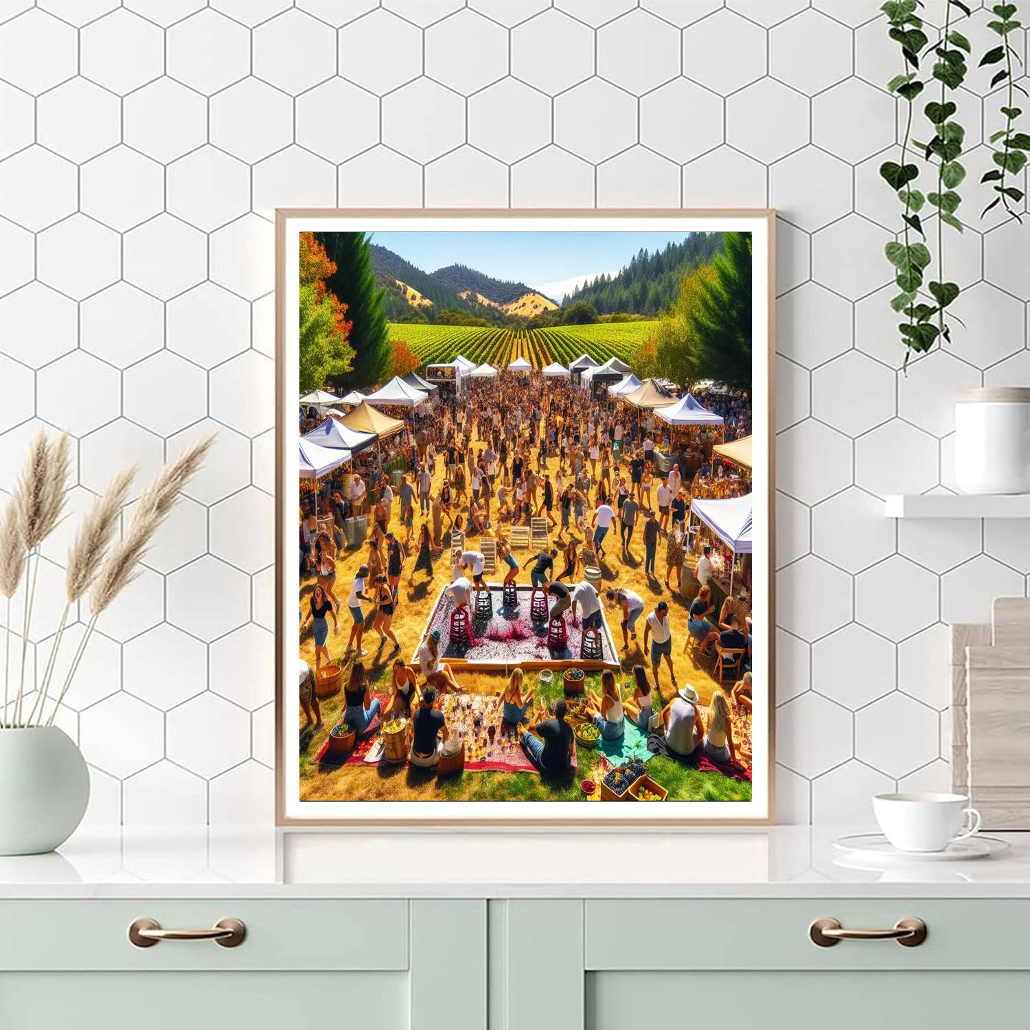 Festival Of The Grape - Canada Numbered Painting Kits