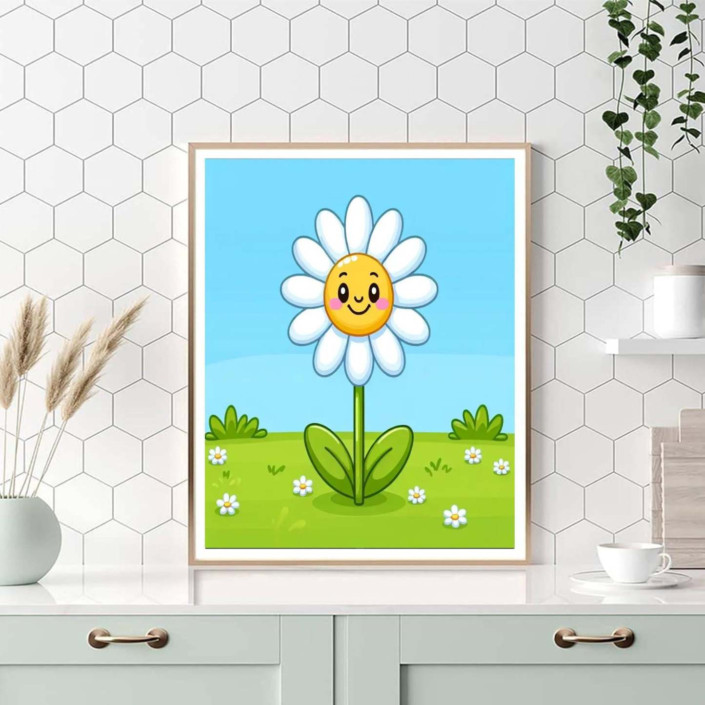 Delightful Daisy Number Painting