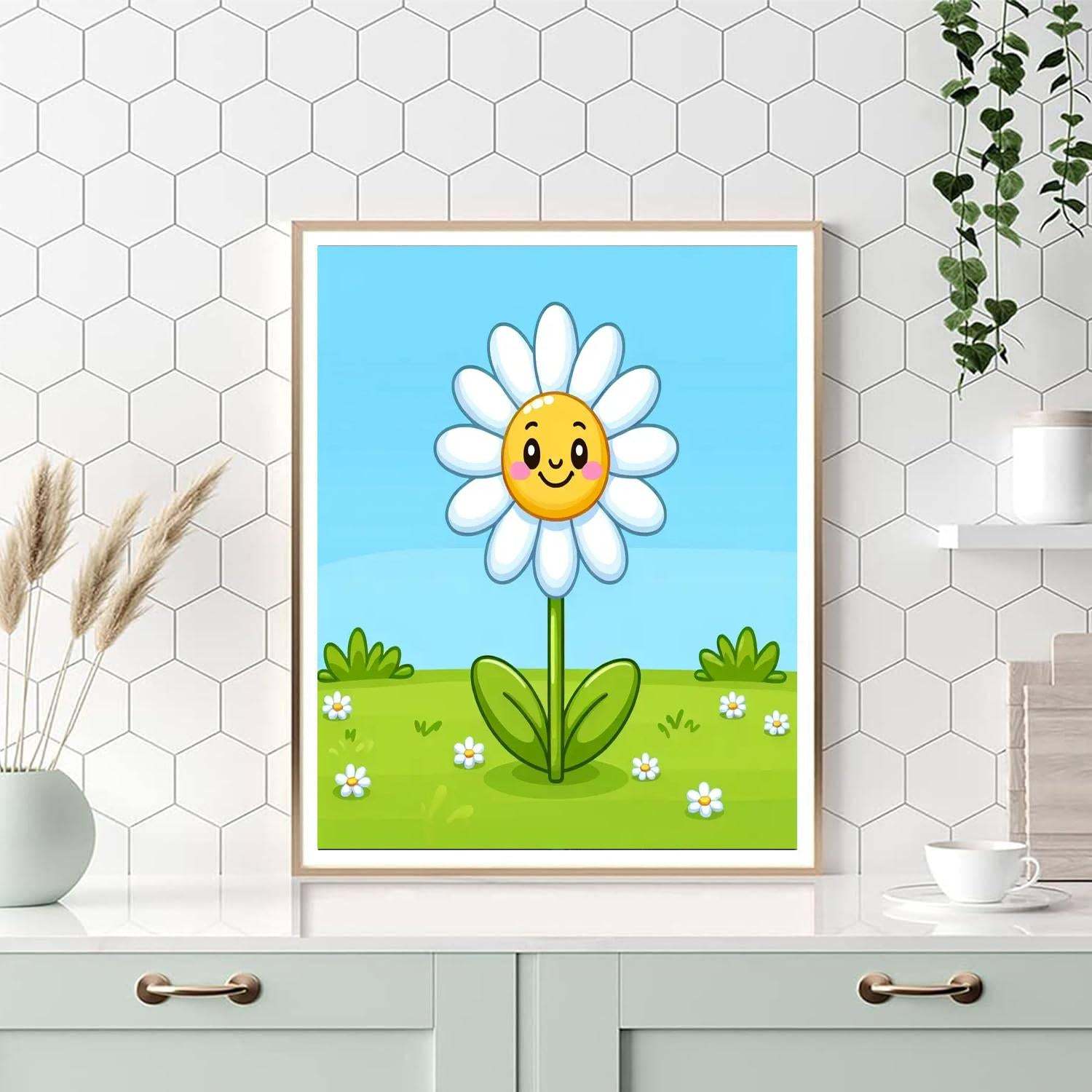 Delightful Daisy Number Painting