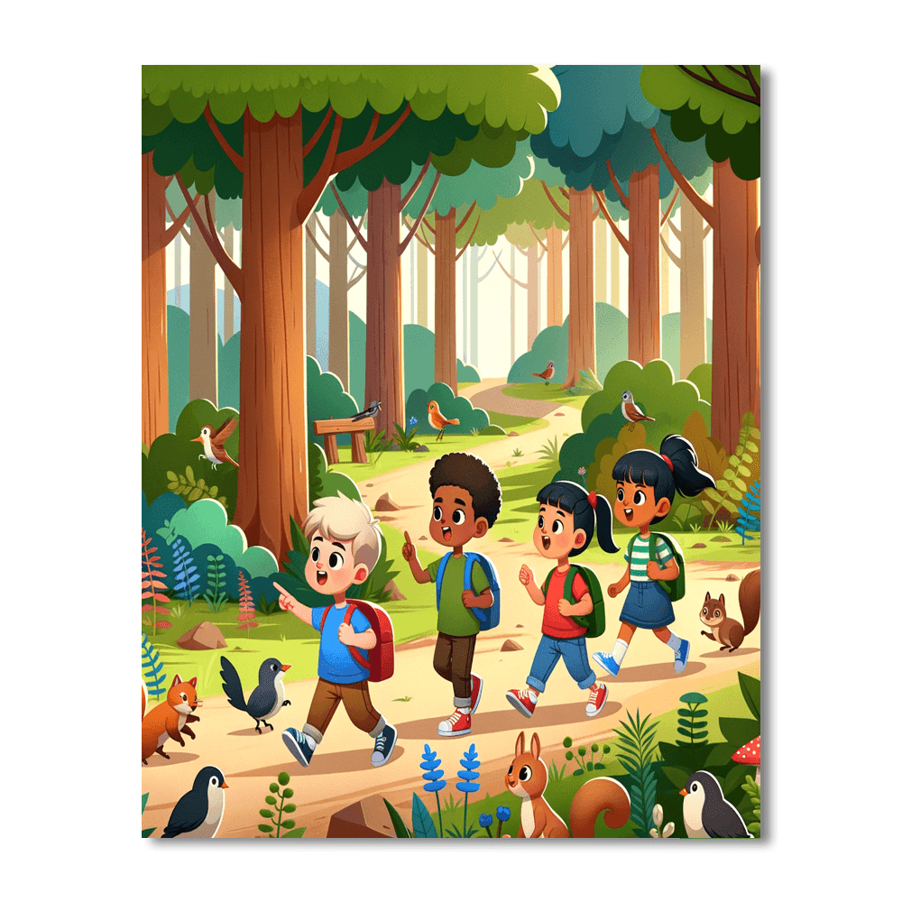 Forest Explorer's Trail DIY Paint By Numbers