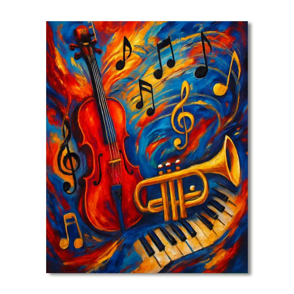 Music In Motion Number Painting
