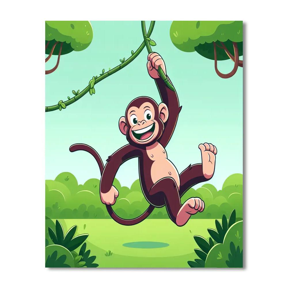 Charming Chimp Numbered Painting Kits