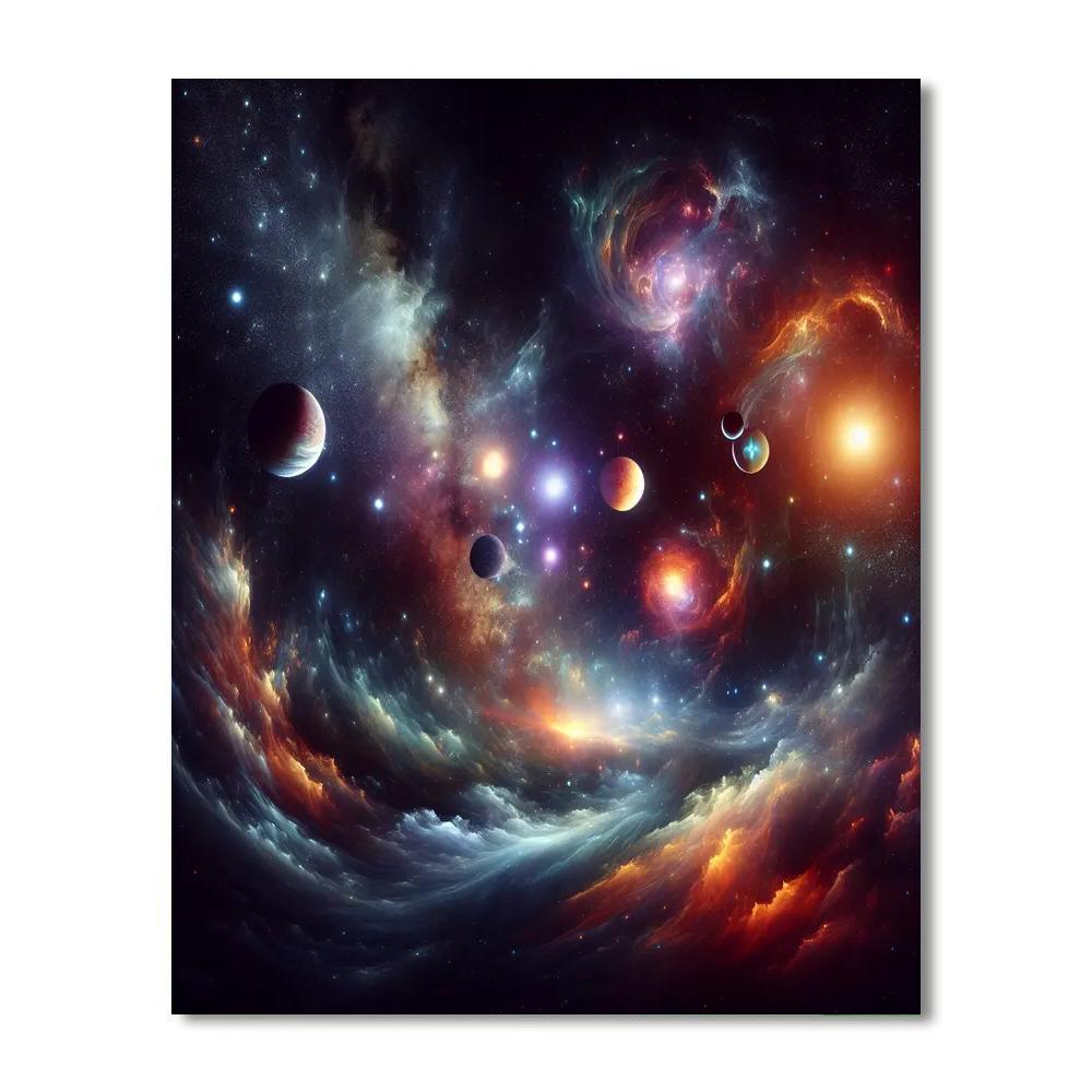 Galactic Adventure Voyage Paint By Numbers Art