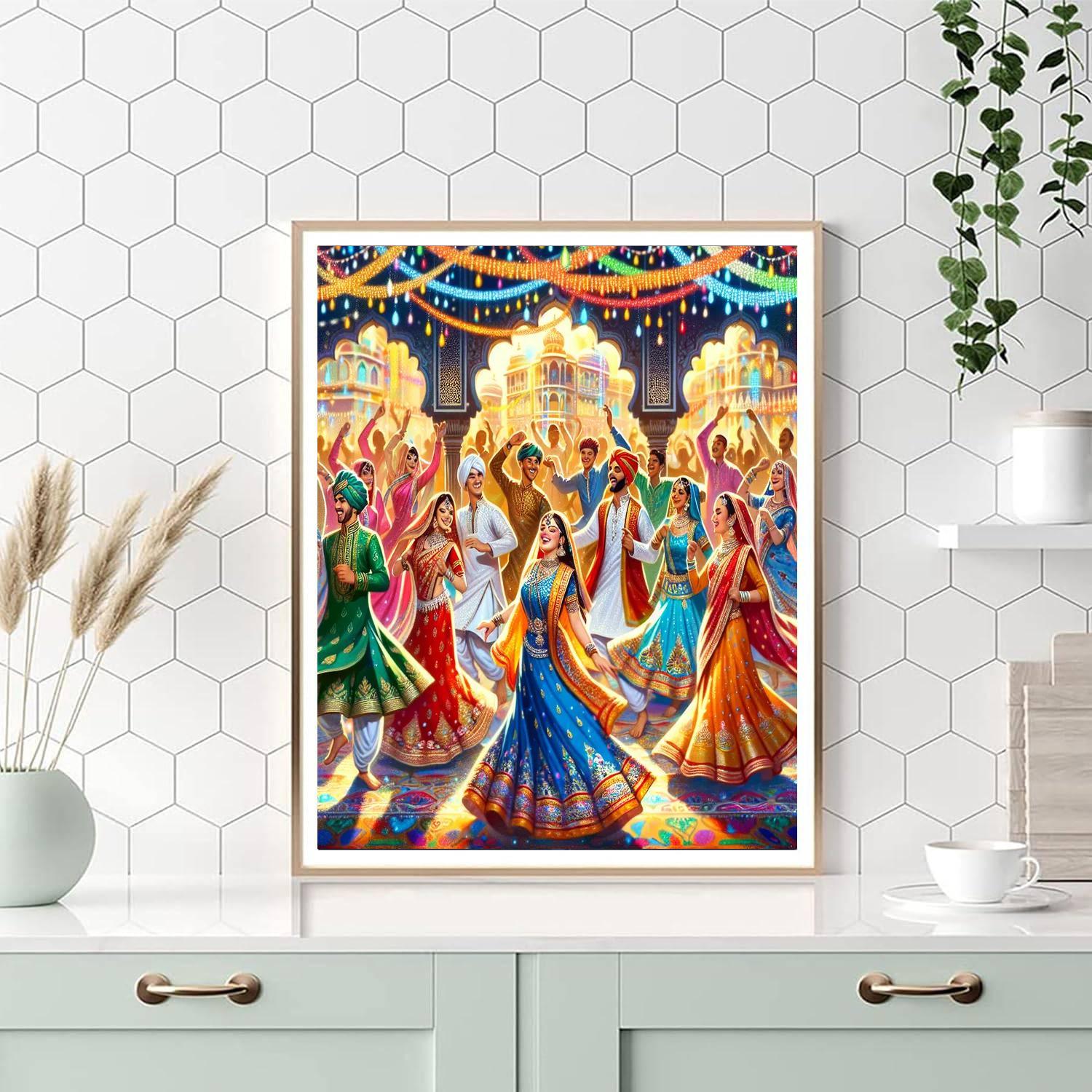 Cultural Indian Celebration Painting Number Kit