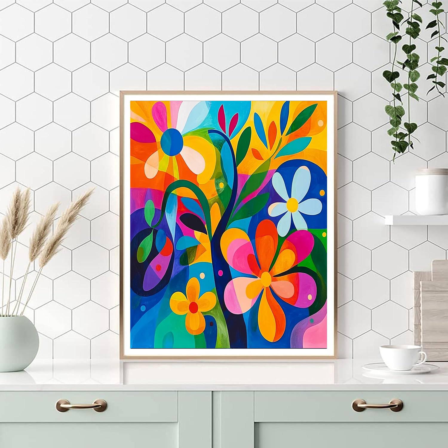 Joan Miró Inspired Organic Daydreams  Number Painting