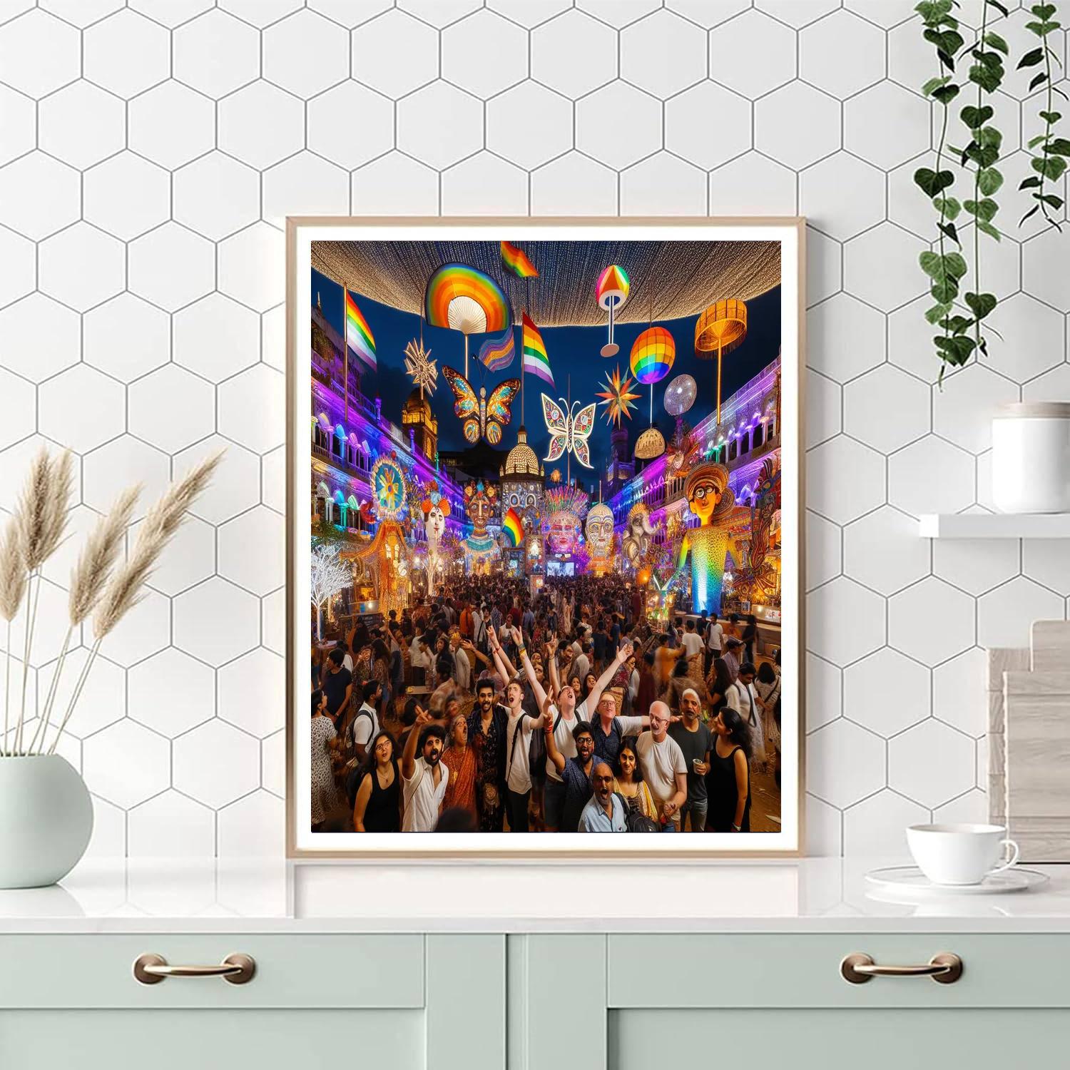 Hemispheres - India Paint By Number