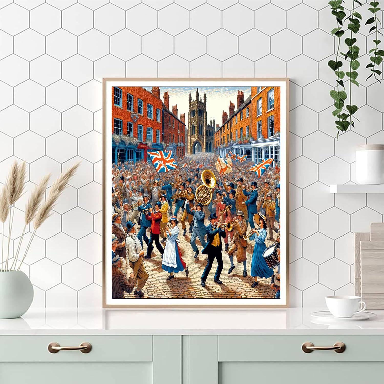 Durham Miners' Gala - England DIY Paint By Numbers