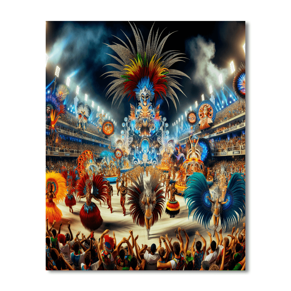 Rio Carnival - Rio De Janeiro, Brazil Paint By Number