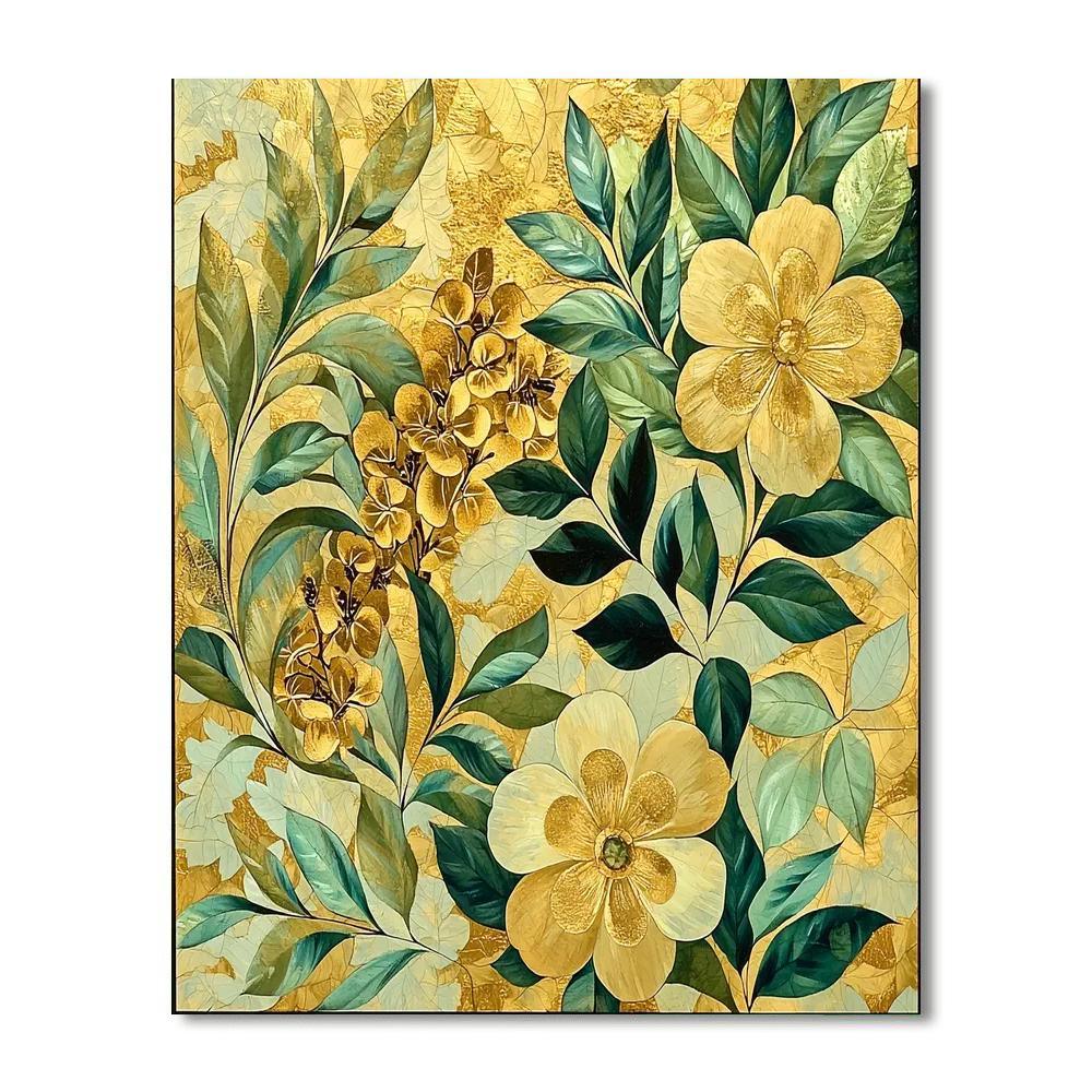 Gustav Klimt Inspired Botanical Patterns  DIY Paint By Numbers