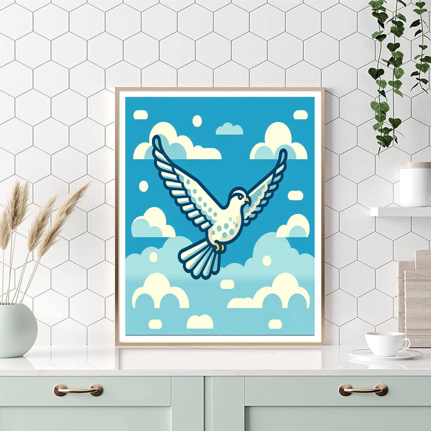 Majestic Falcon Flight Paint By Numbers Art