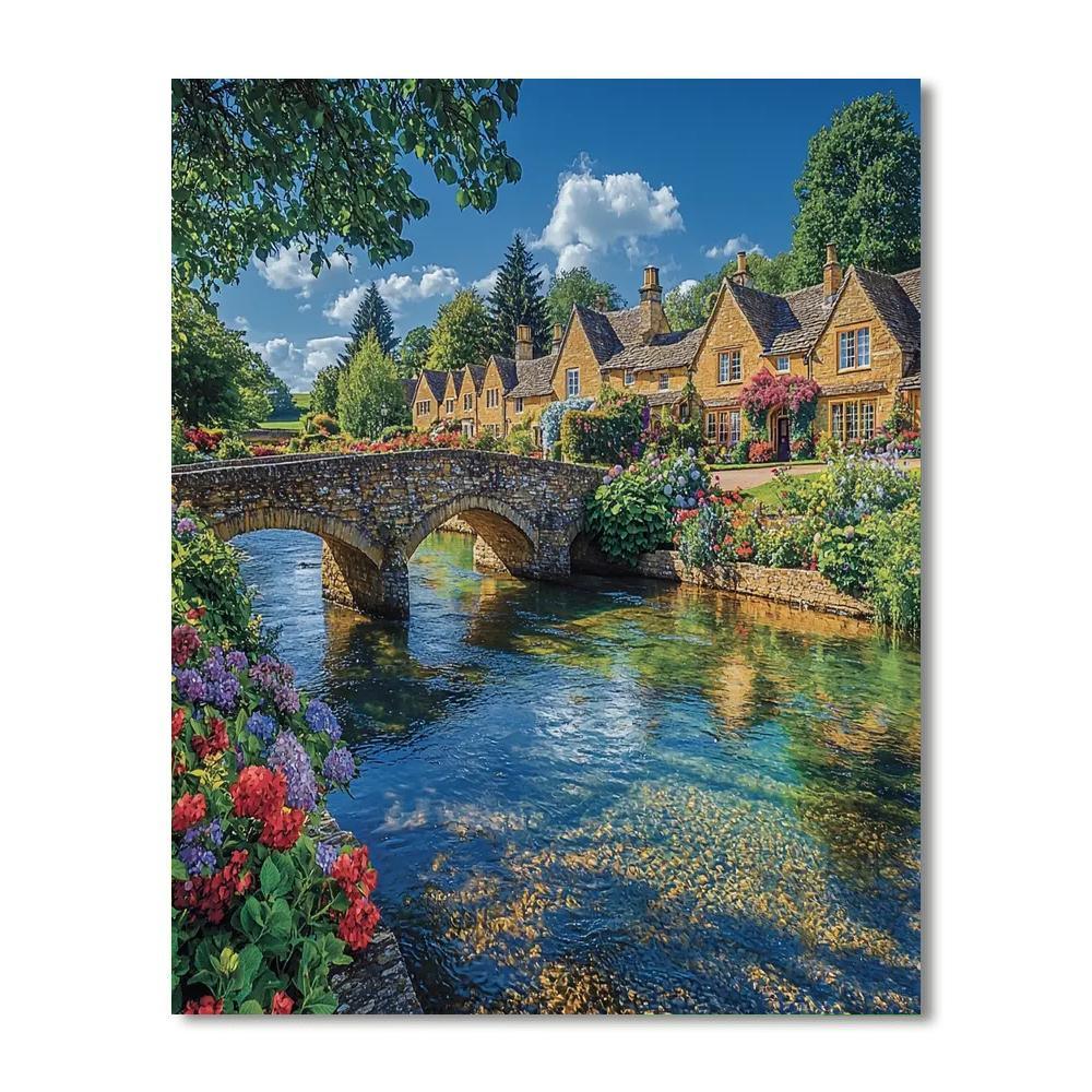 Bourton-on-the-water - England Paint By Number