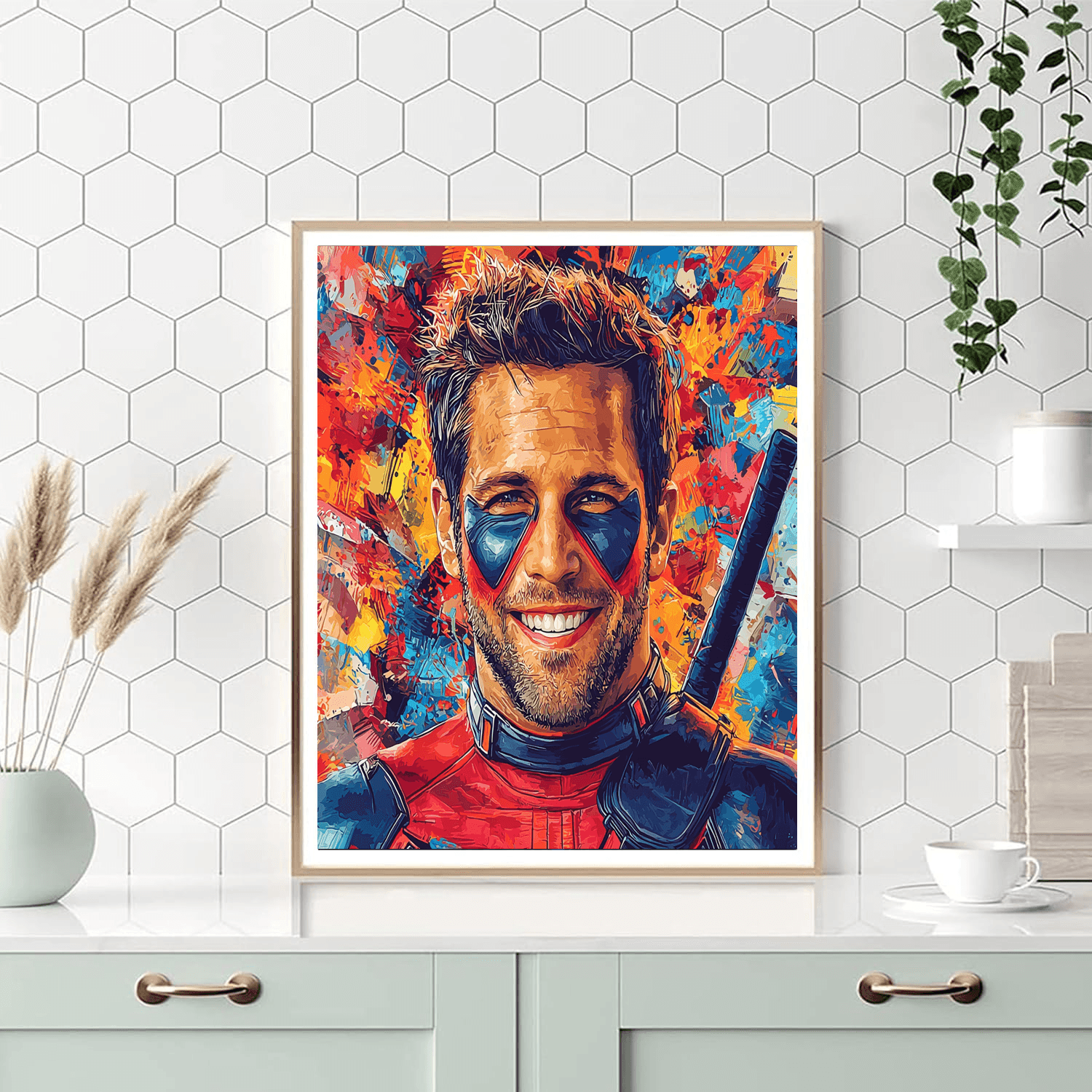 Ryan Reynolds: The Quick-witted Merc With A Heart Painting Number Kit