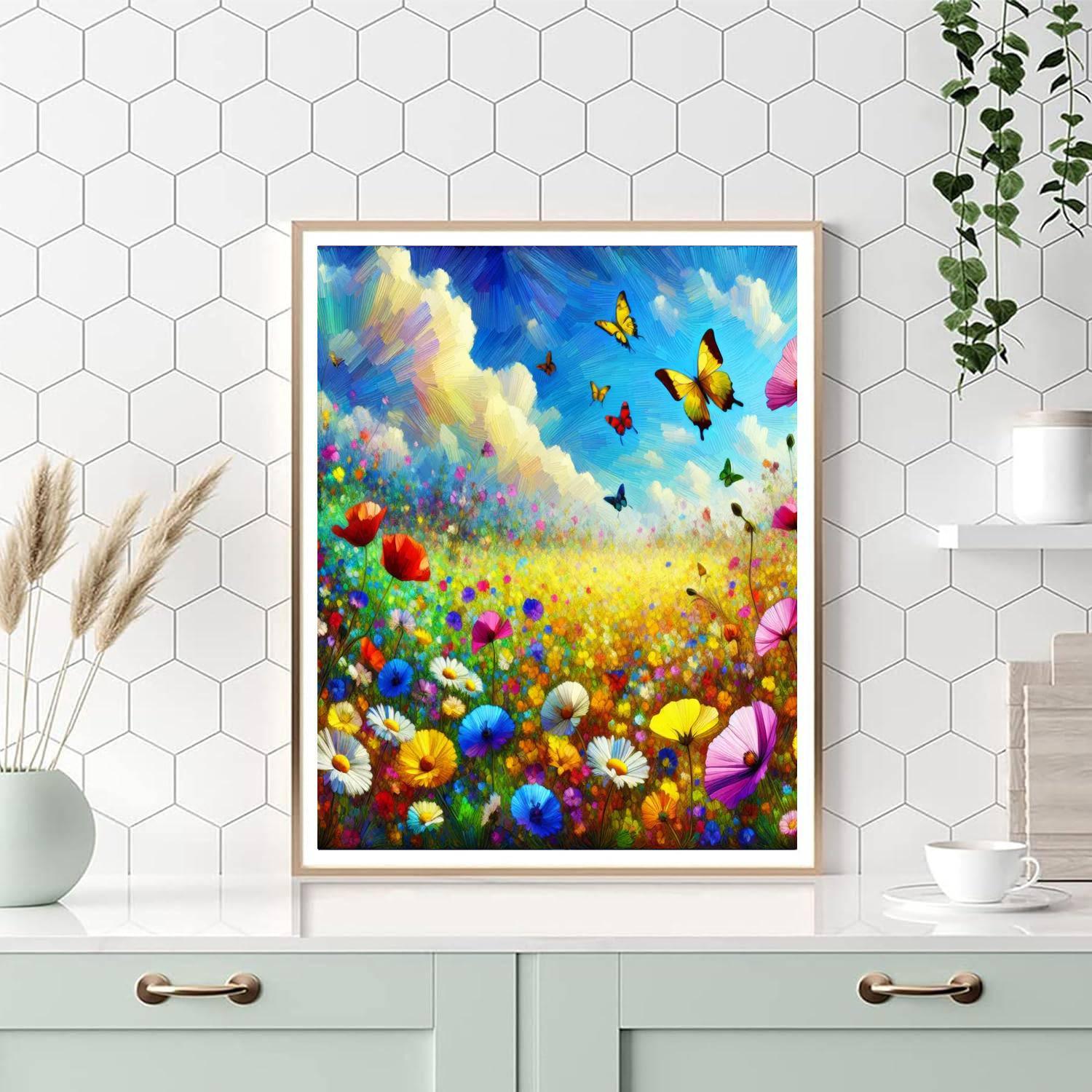 Sunny Meadow Of Joy Numbered Painting Kits